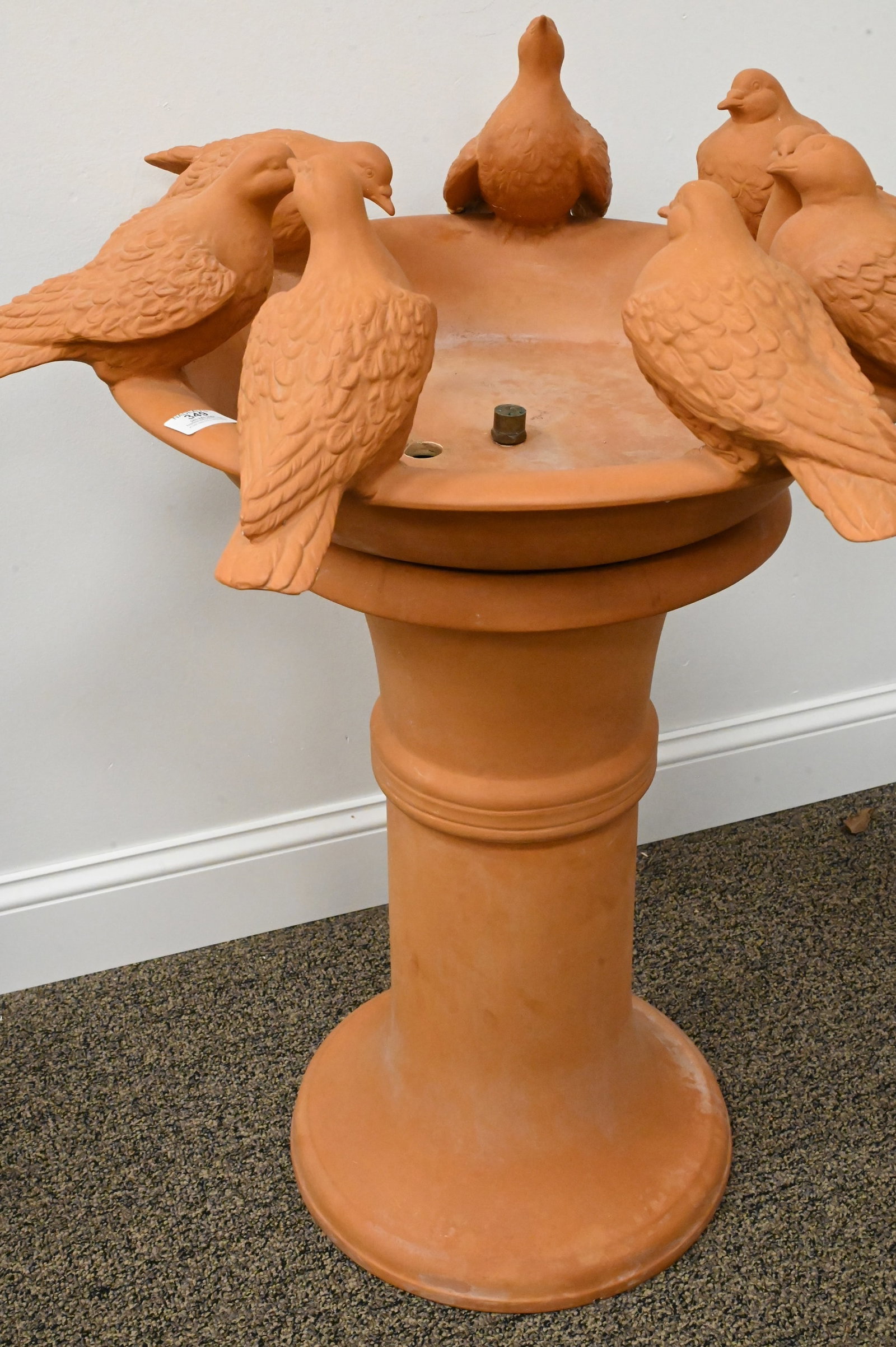 Terracotta Decorative Bird Fountain - 3
