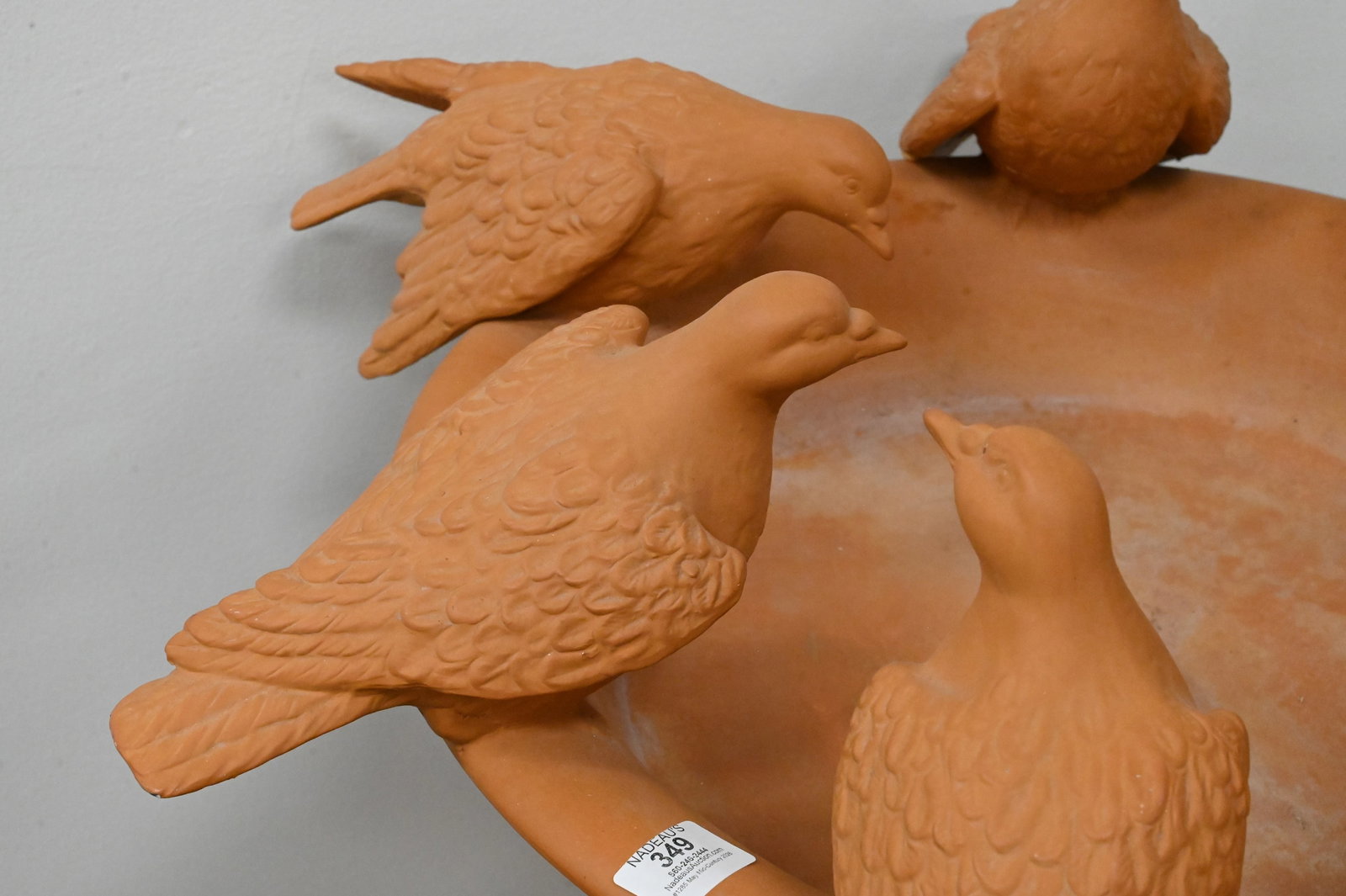 Terracotta Decorative Bird Fountain - 4