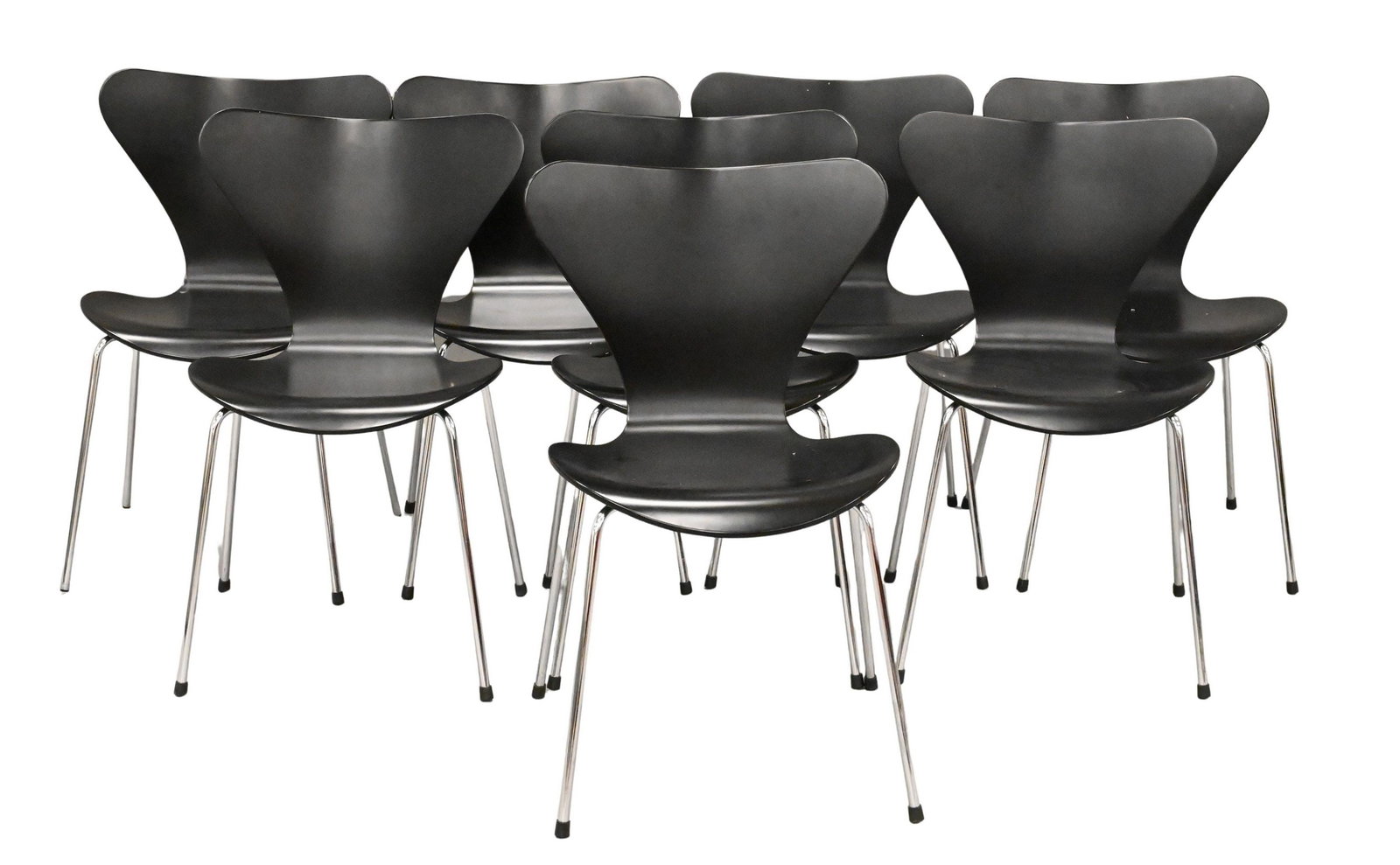 Set of Eight Fritz Hansen "Series 7" Dining Chairs Designed by Arne Jacobsen (1 of 5)