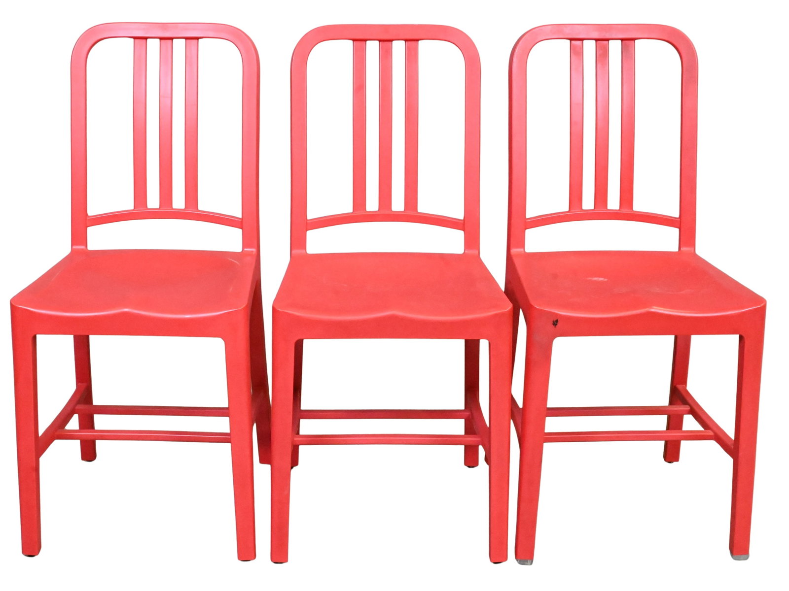 Set of Three Emeco and Coca - Cola "III Navy" Side Chairs: Set of Three Emeco and Coca - Cola "III Navy" Side Chairs retail price $580/per chair new height 34 1/2 inches