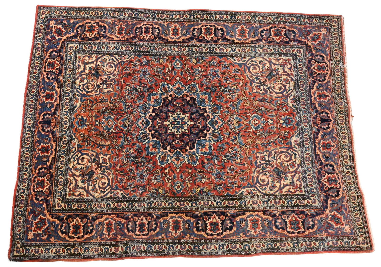 Kashan Oriental Throw Rug (1 of 5)