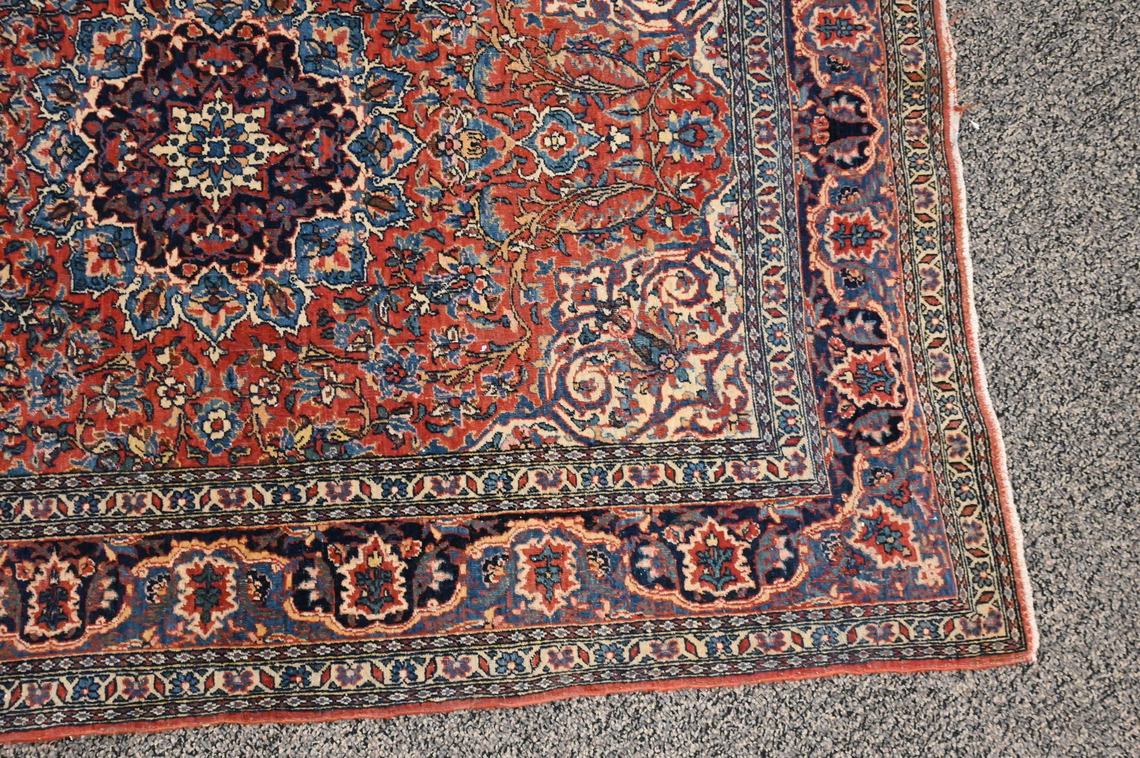 Kashan Oriental Throw Rug - 4