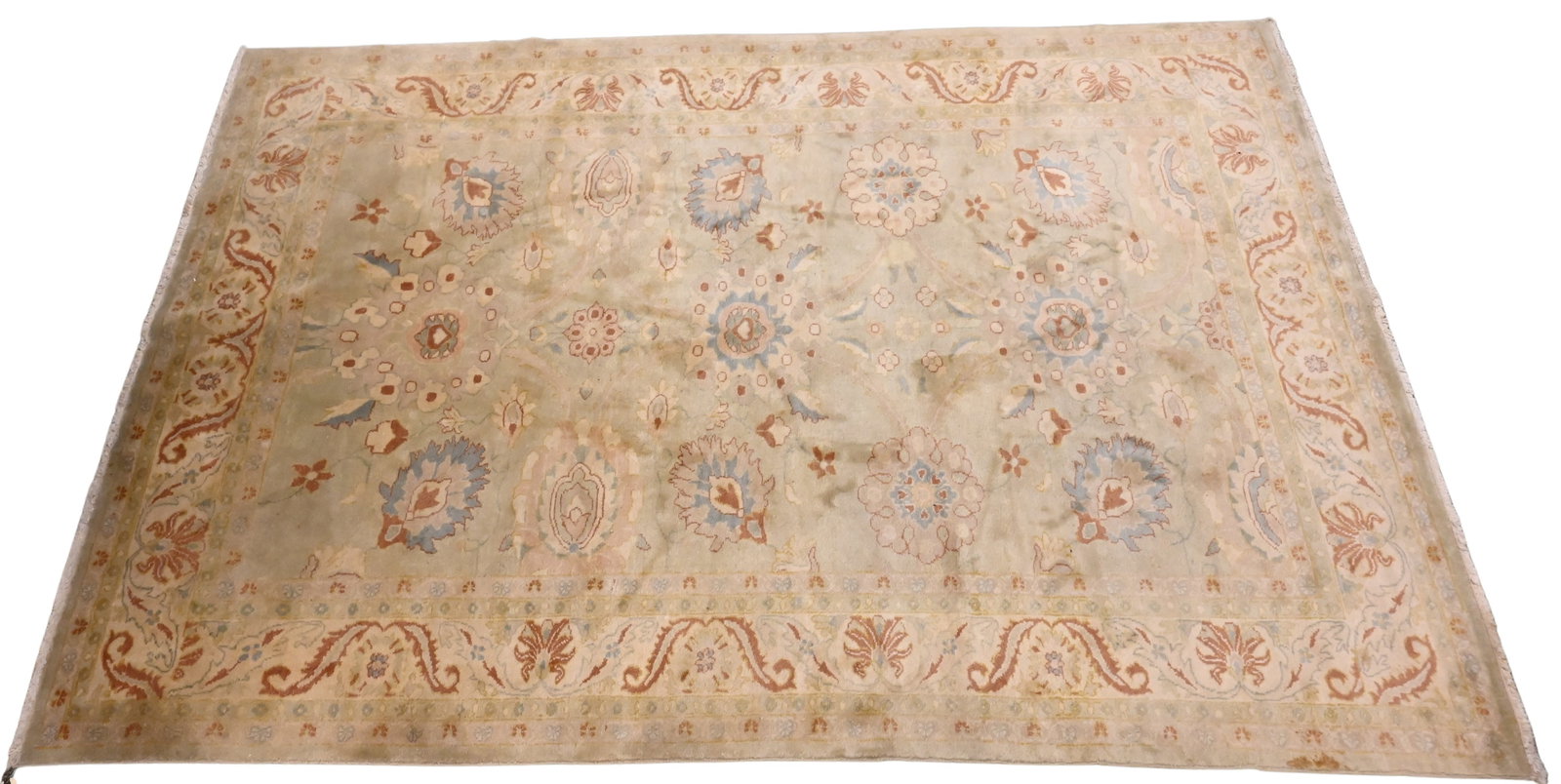 Oushak Oriental Area Rug: Oushak Oriental Area Rug 6' x 9'