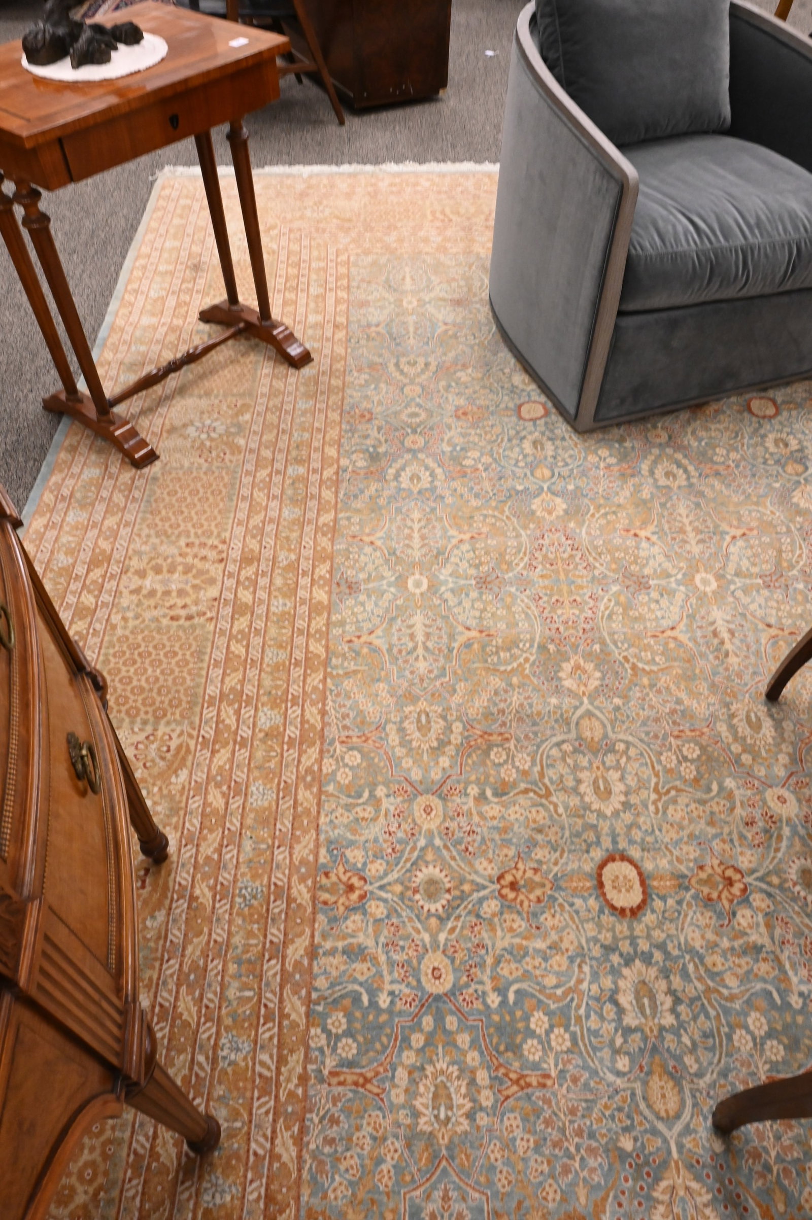 Tabriz Oriental Room Size Carpet - 4