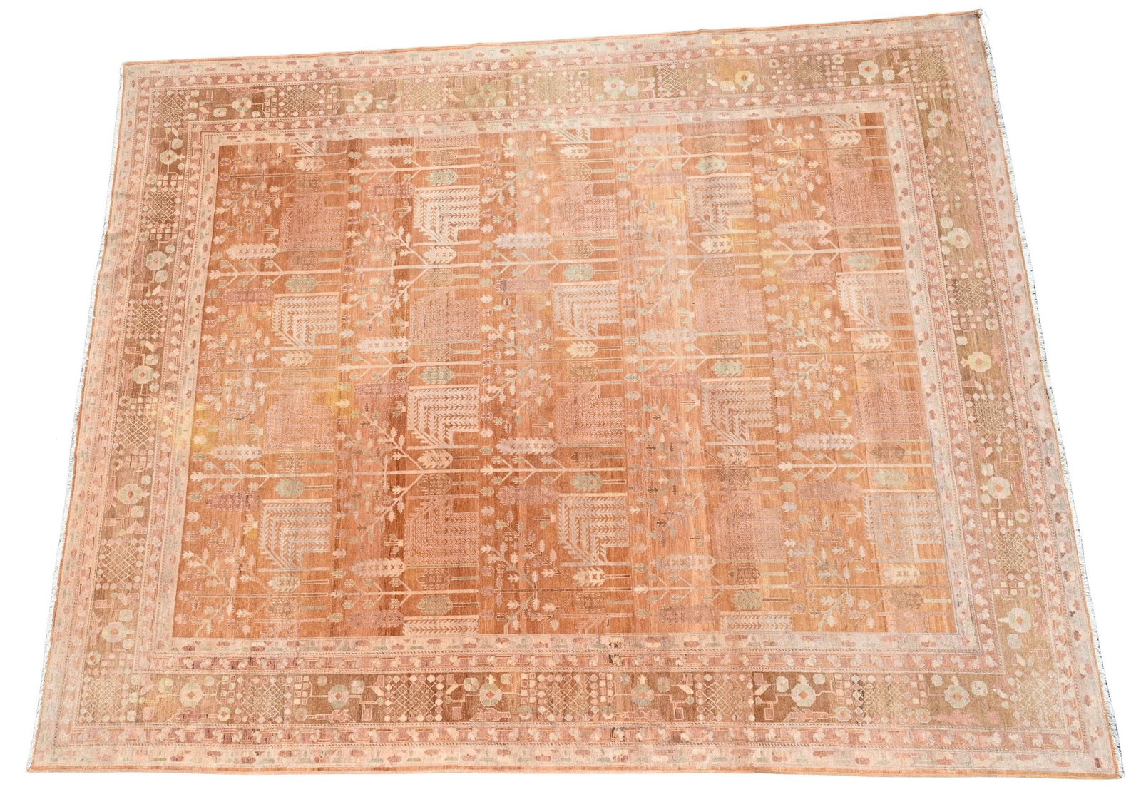 Oushak Oriental Carpet: Oushak Oriental Carpet 12' x 15'