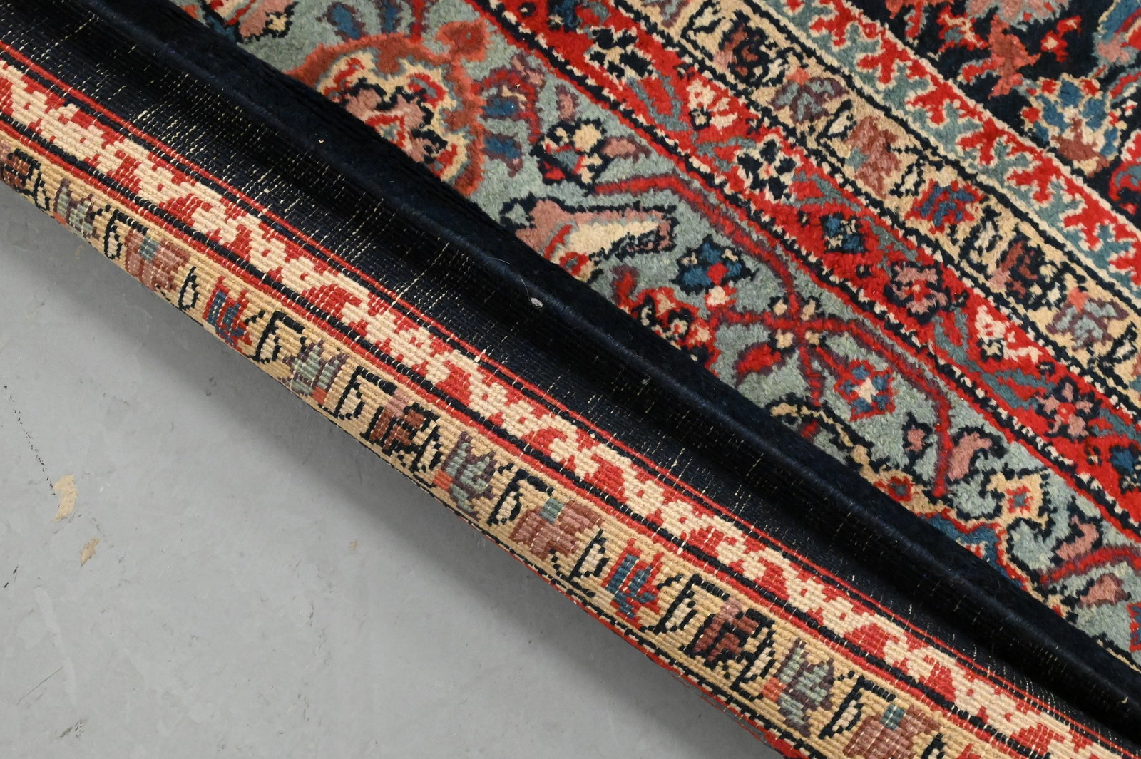 Oriental Silk Throw Rug - 5