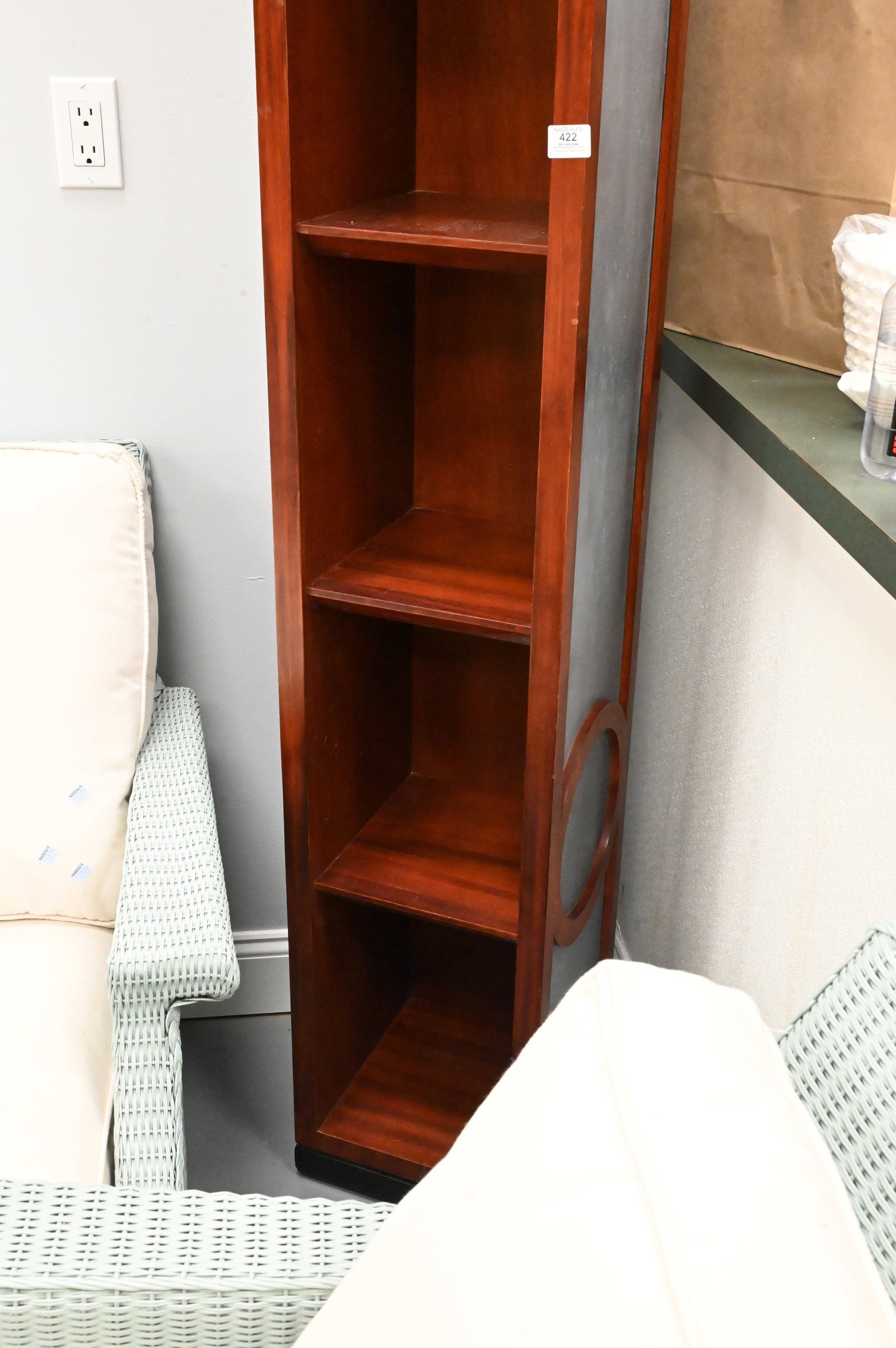 Modern Narrow Bookcase/Shelving Unit - 3