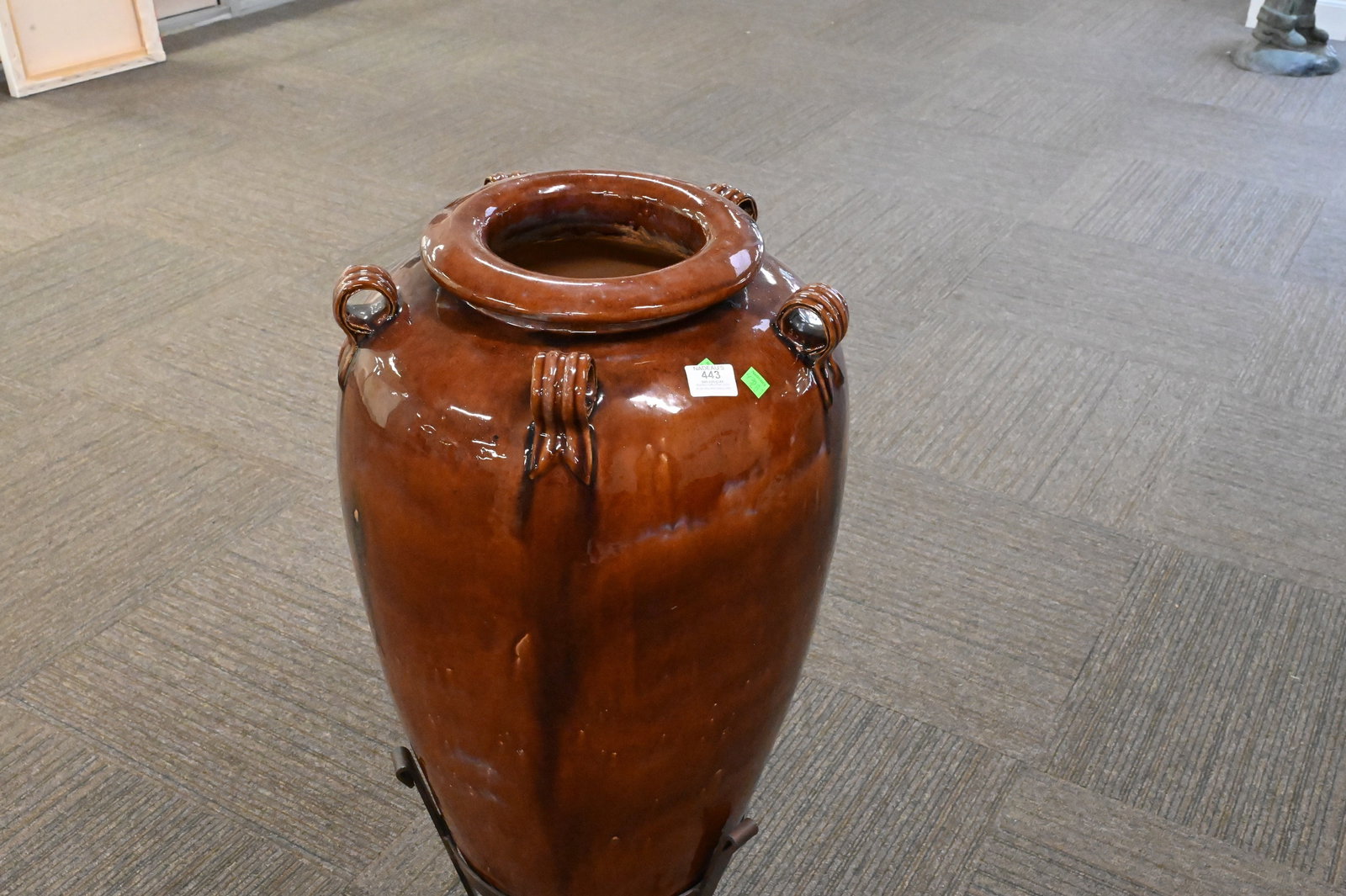Outdoor Glazed Urn - 3