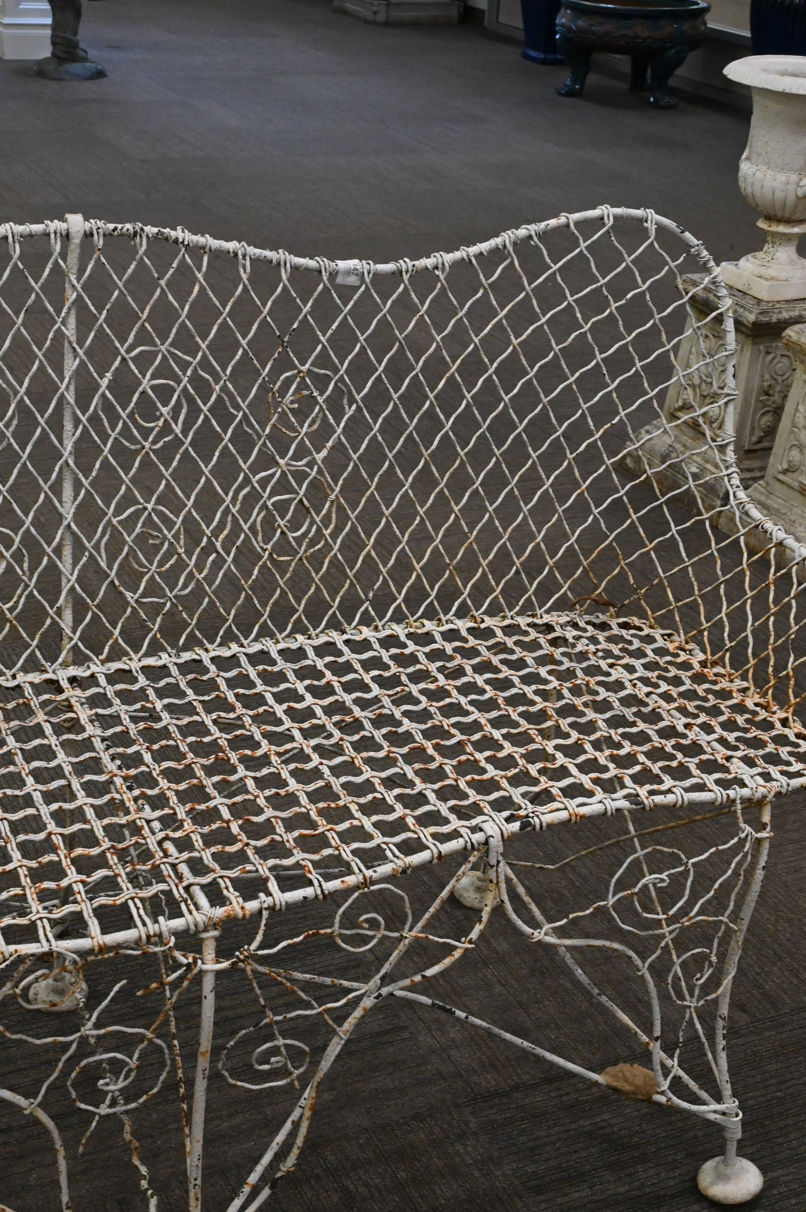 Victorian Outdoor Wire Bench - 4