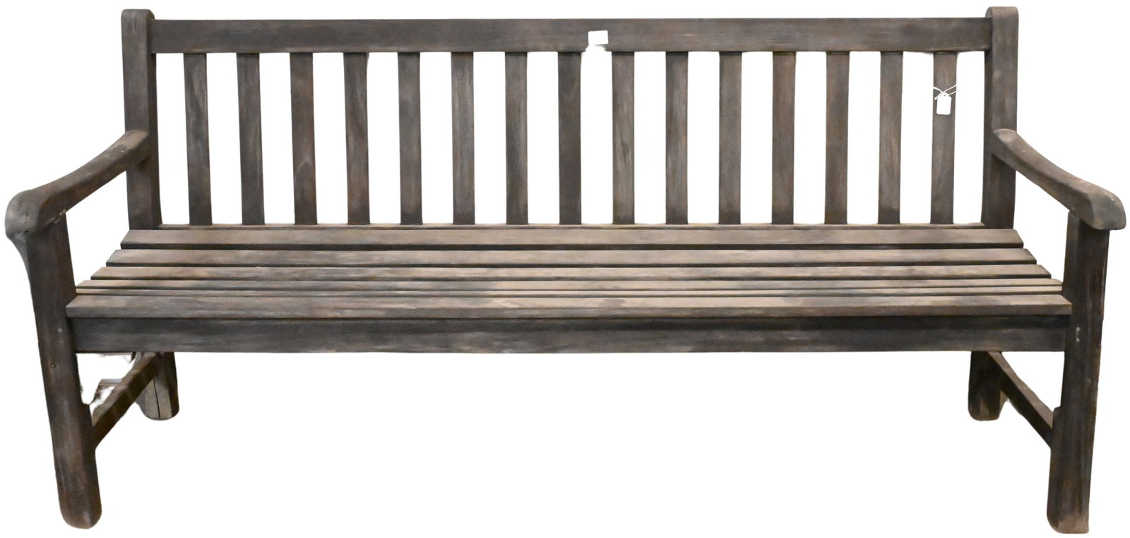 Outdoor Teak Bench: Outdoor Teak Bench having naturally weathered finish height 34 inches, length 72 inches, depth 23 inches