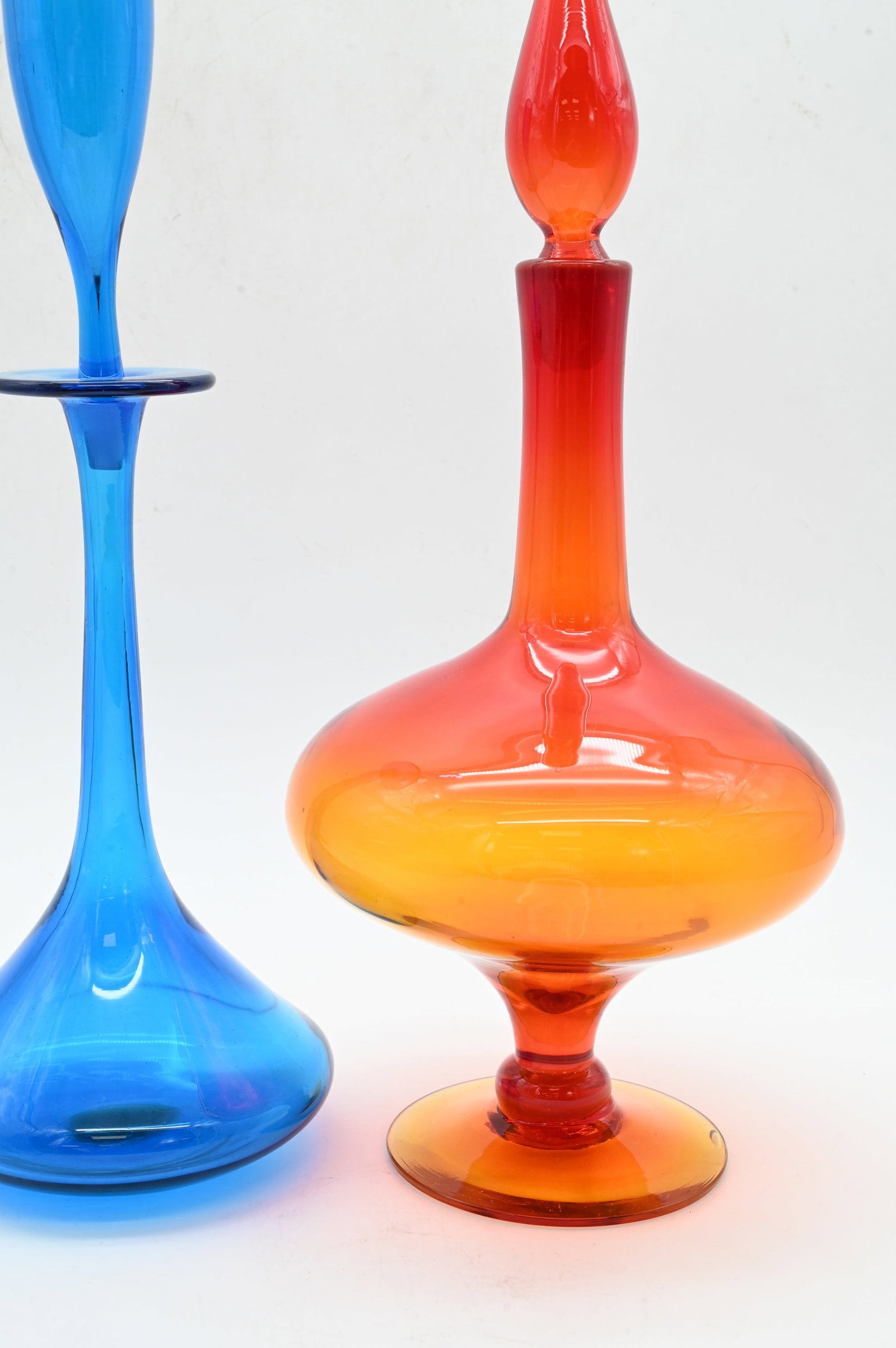 Two Wayne Husted for Blenko Glass Decanters - 3