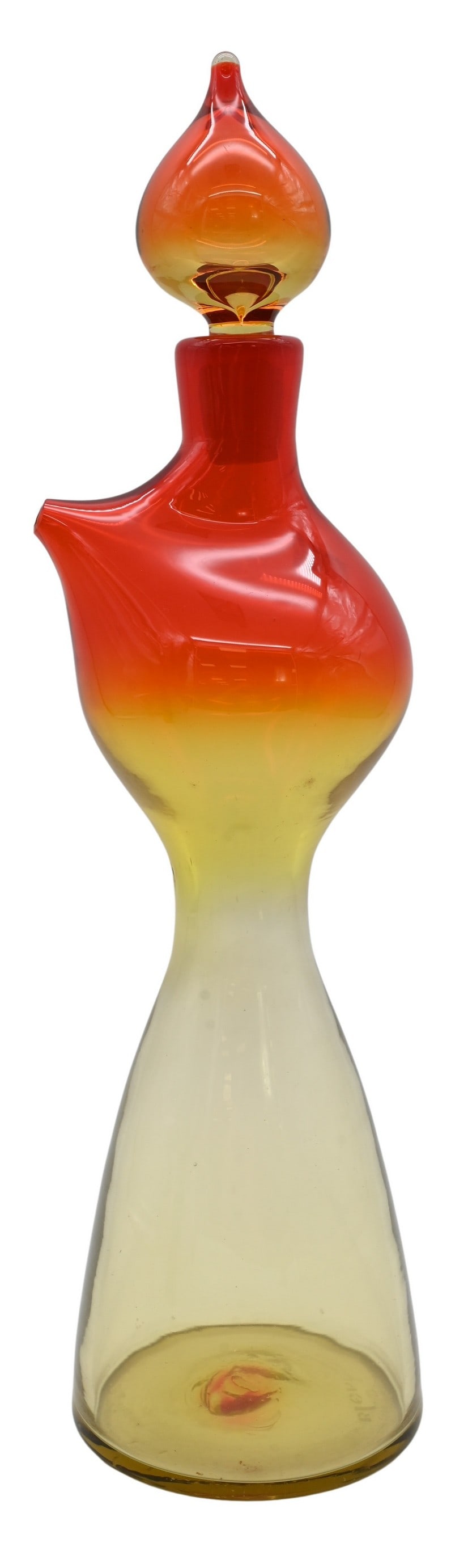 Wayne Husted for Blenko Glass Pulled Spout Decanter (1 of 5)