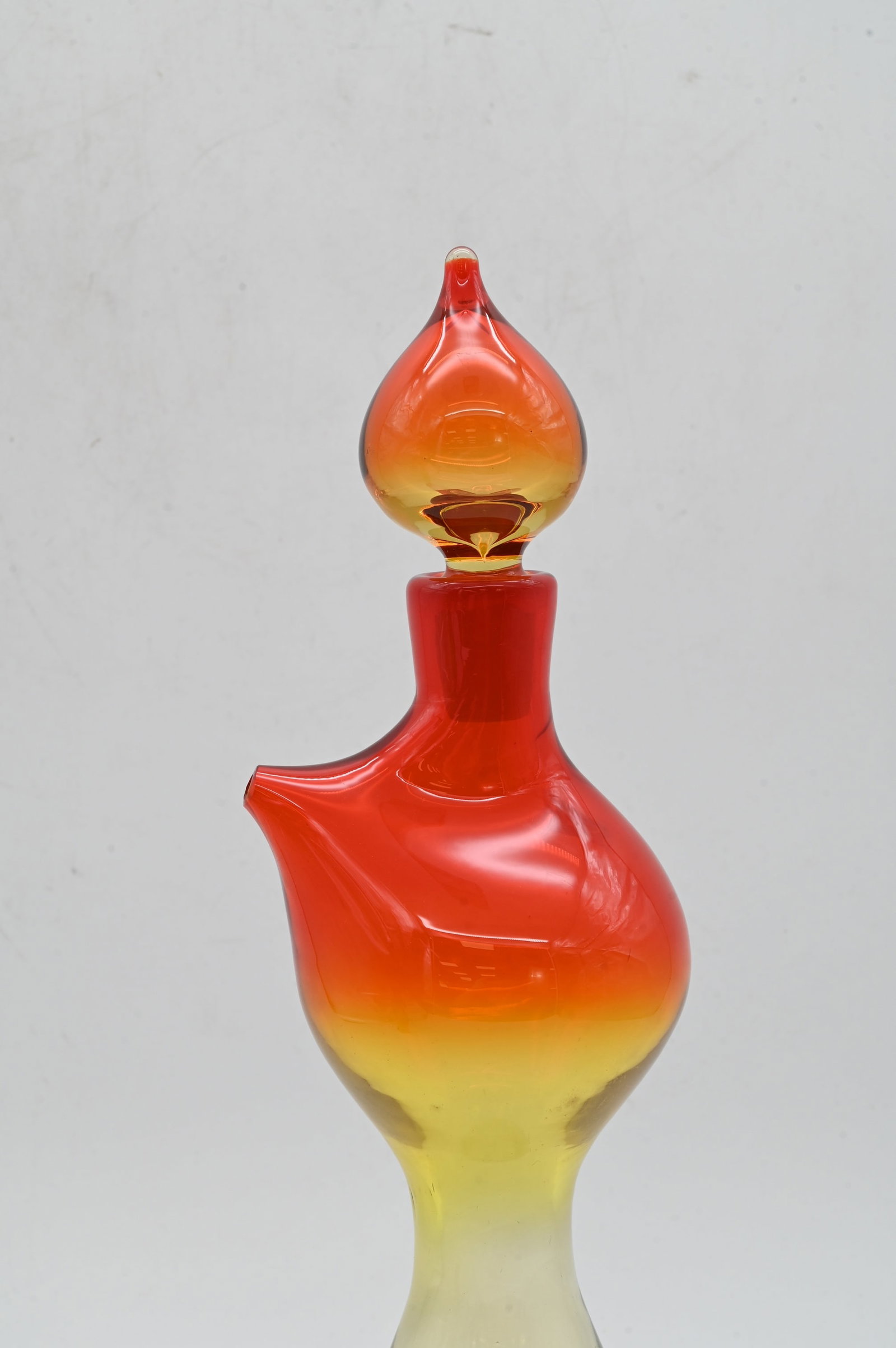 Wayne Husted for Blenko Glass Pulled Spout Decanter - 2