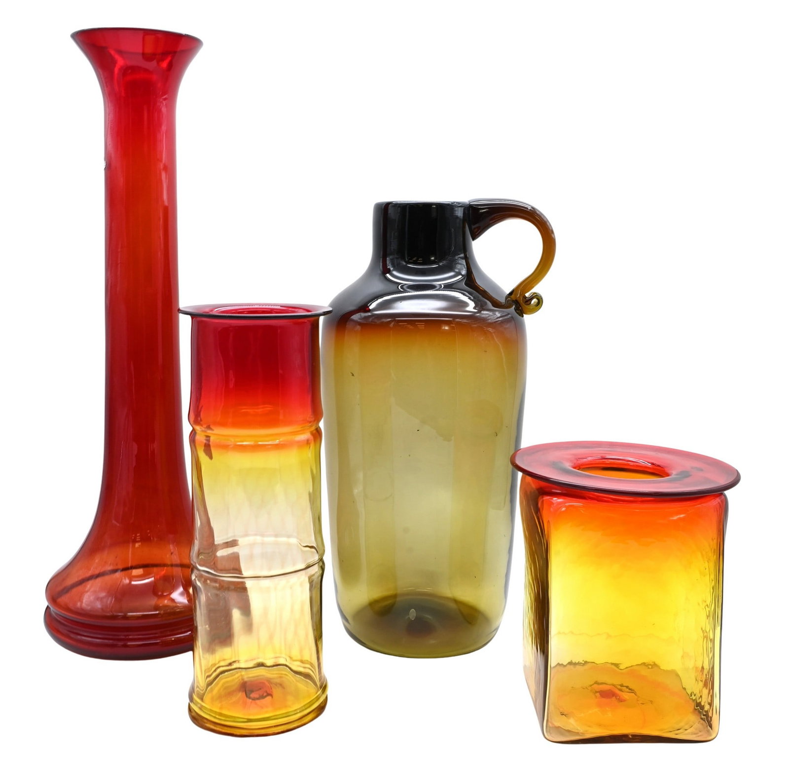 Four Piece Blenko Glass Group (1 of 5)