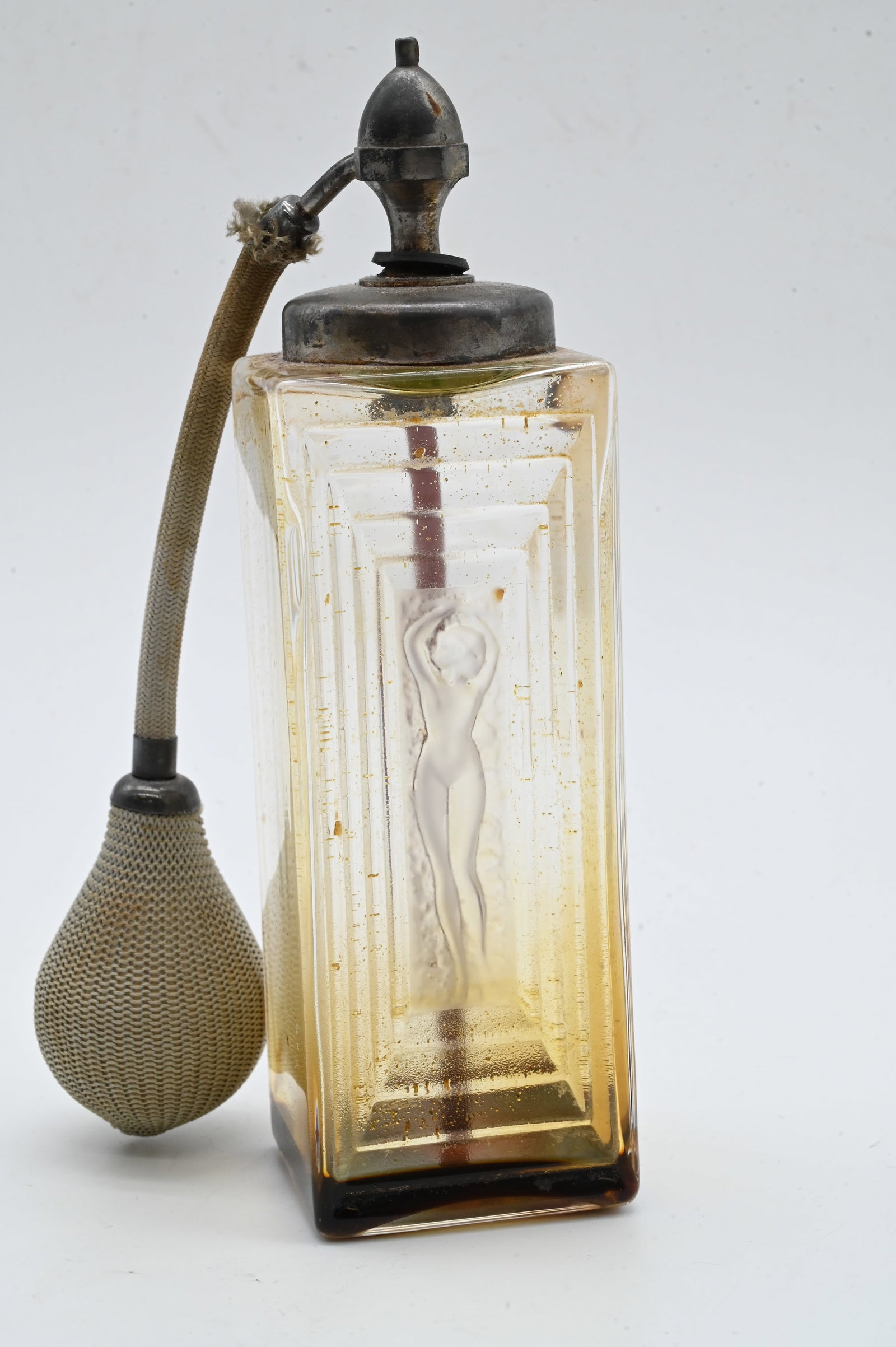 Lalique Crystal "Duncan" Perfume Atomizer - 2