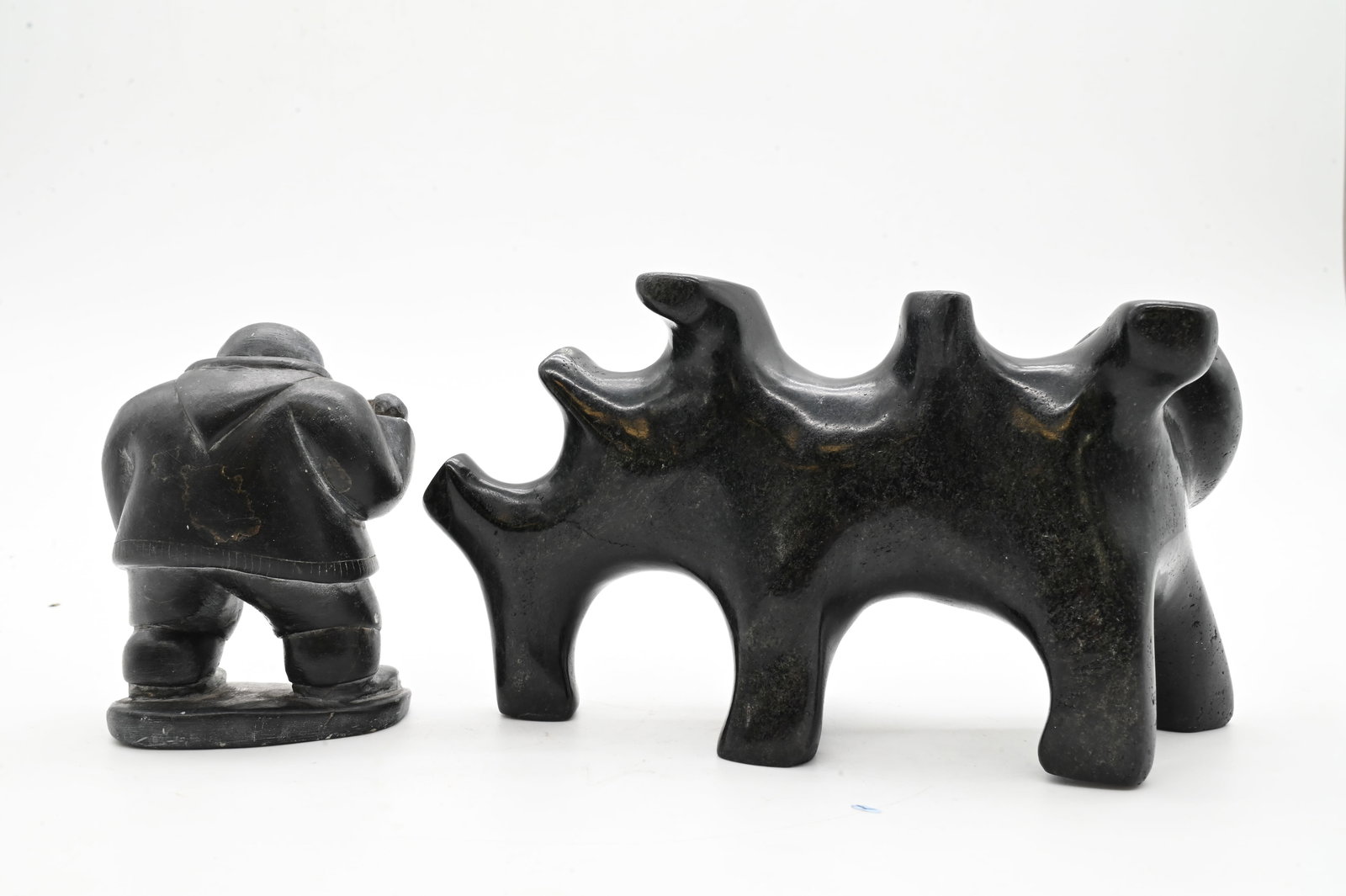 Two Inuit Soapstone Carvings - 4