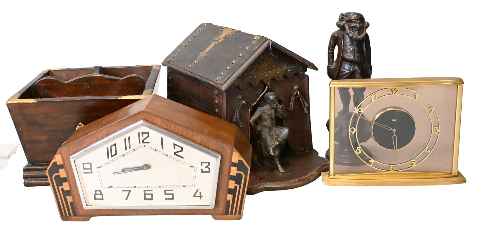 Five Piece Decorative Box and Clock Group (1 of 7)