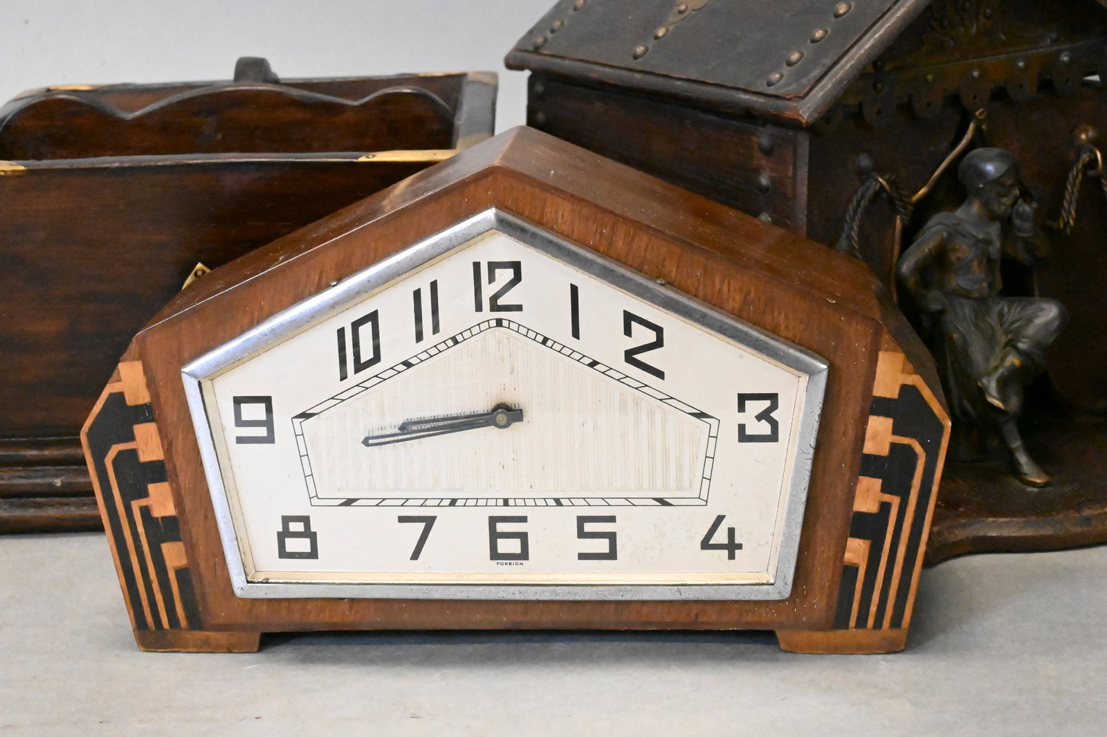 Five Piece Decorative Box and Clock Group - 2