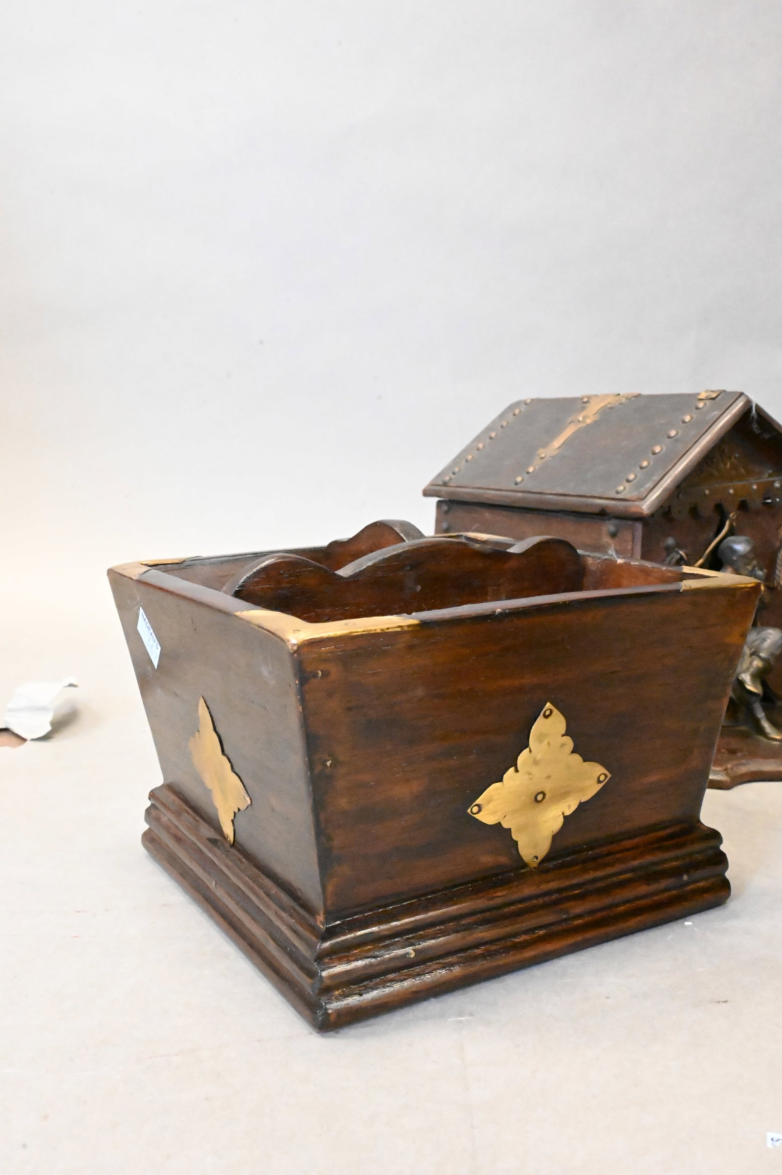Five Piece Decorative Box and Clock Group - 6