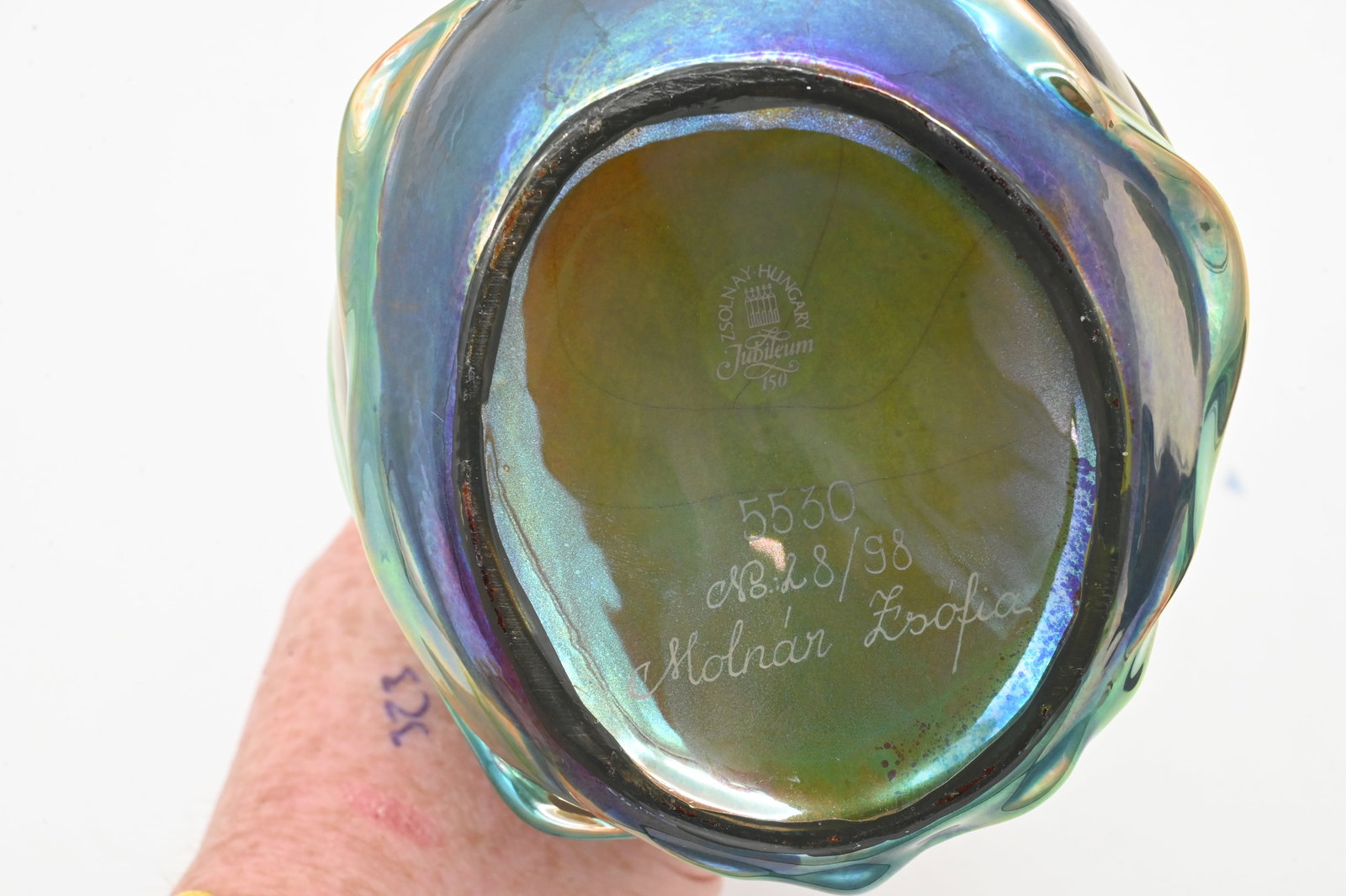 Three Zsolnay Pecs Eosin Glazed Pieces - 3