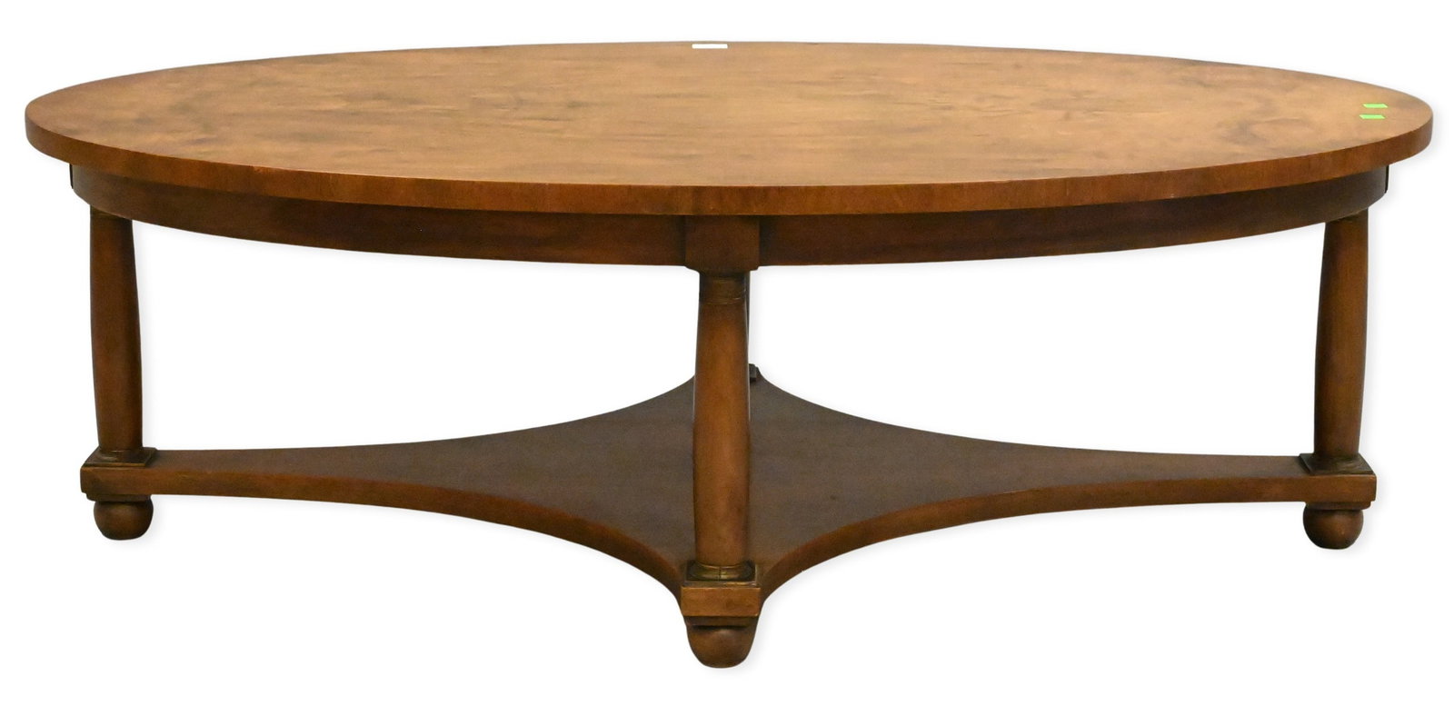 Baker Neoclassical Style Burl Walnut Coffee Table (1 of 6)