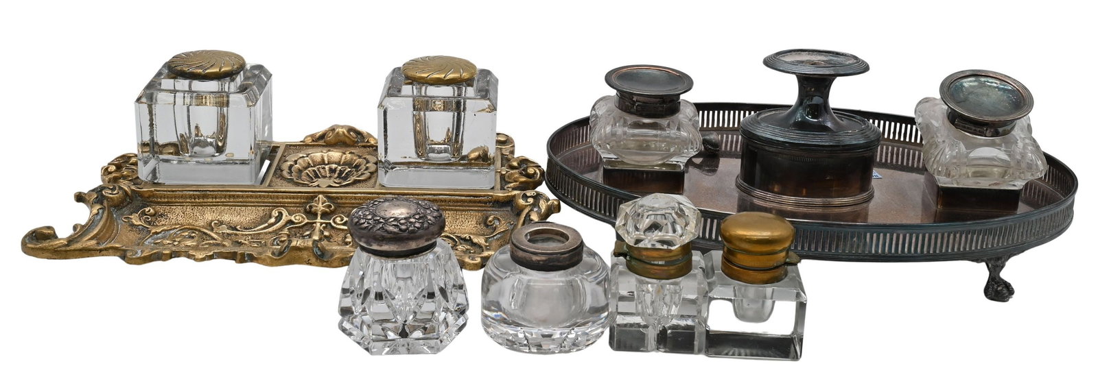 Six Piece Inkwell Stand Group (1 of 5)