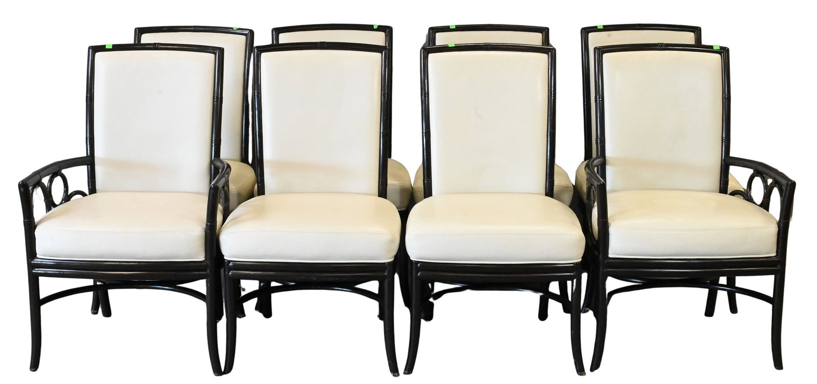 Set of Eight McGuire Rattan Dining Chairs (1 of 7)