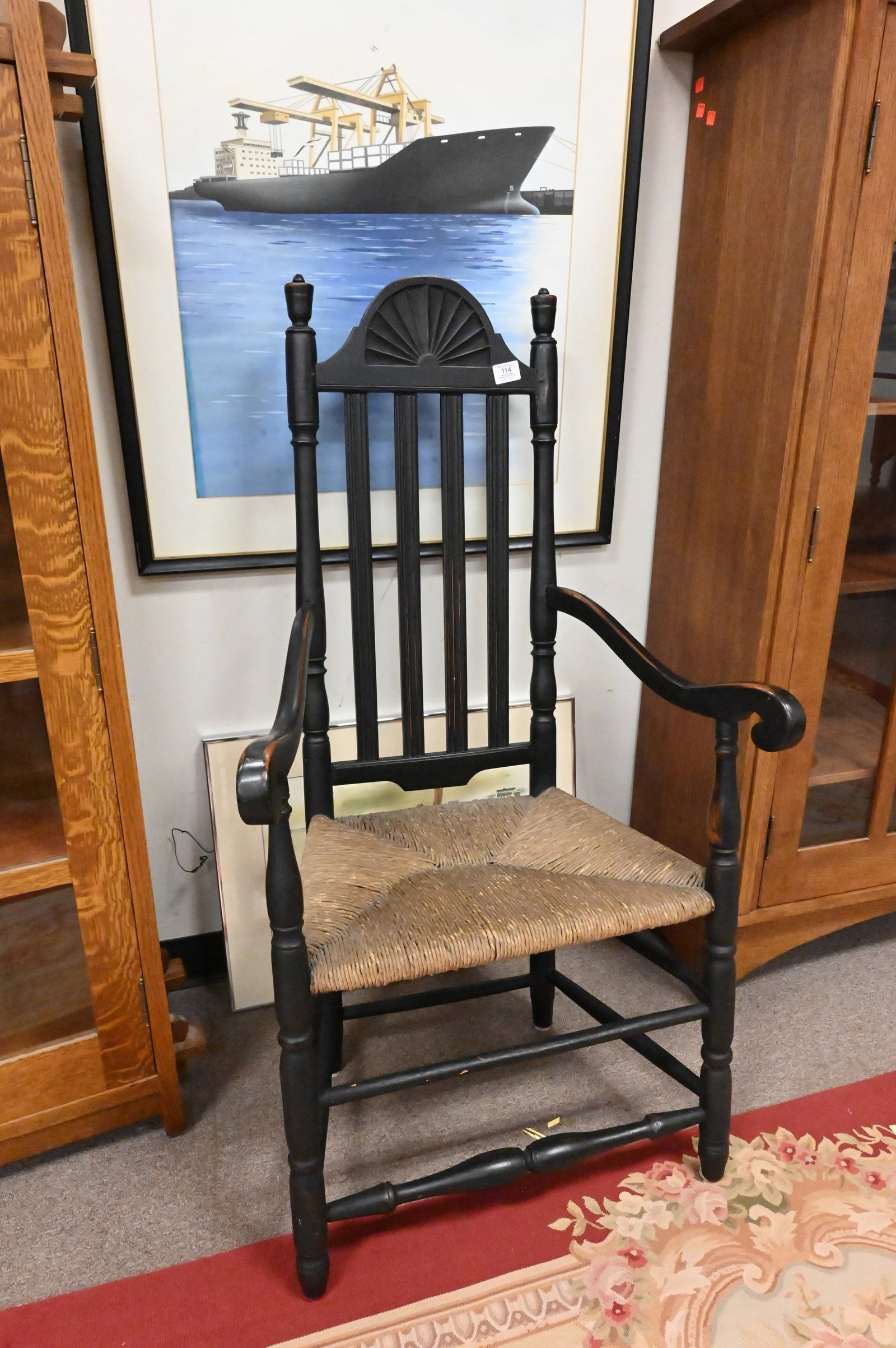 Two Bannister Back Arm Chairs - 2
