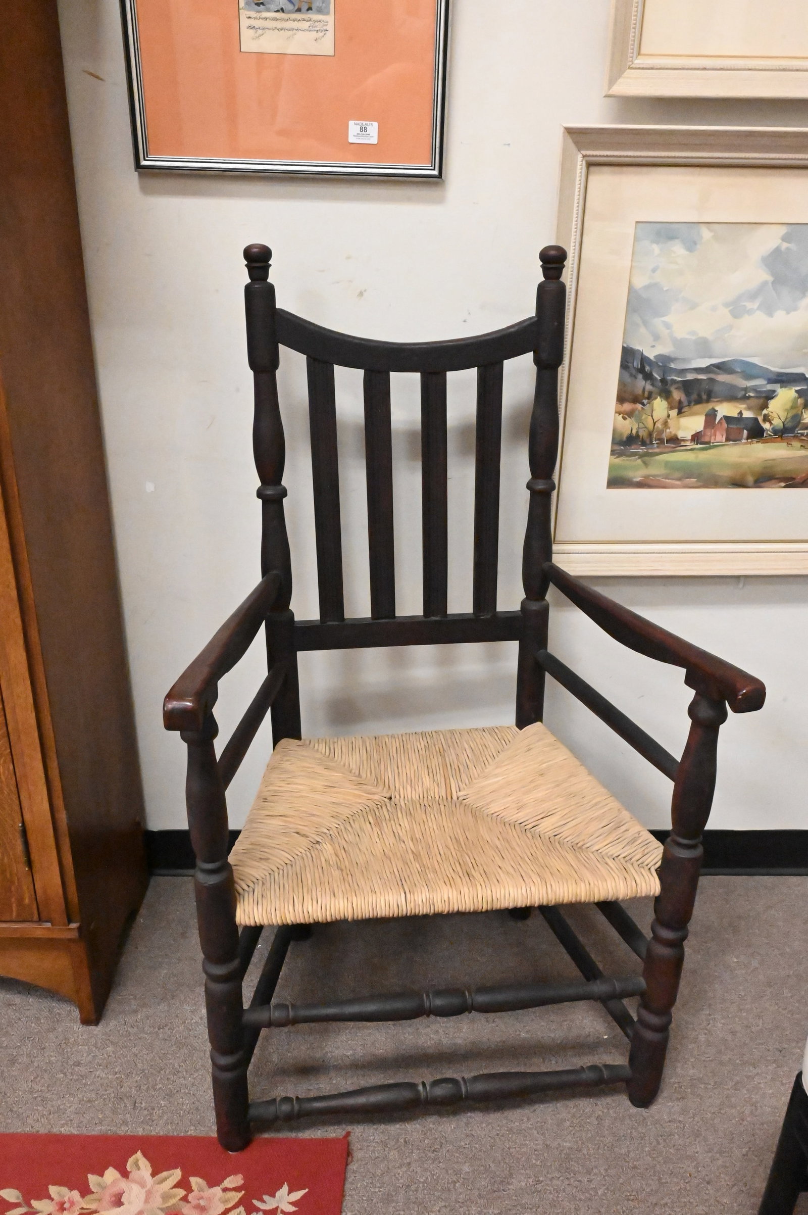 Two Bannister Back Arm Chairs - 5
