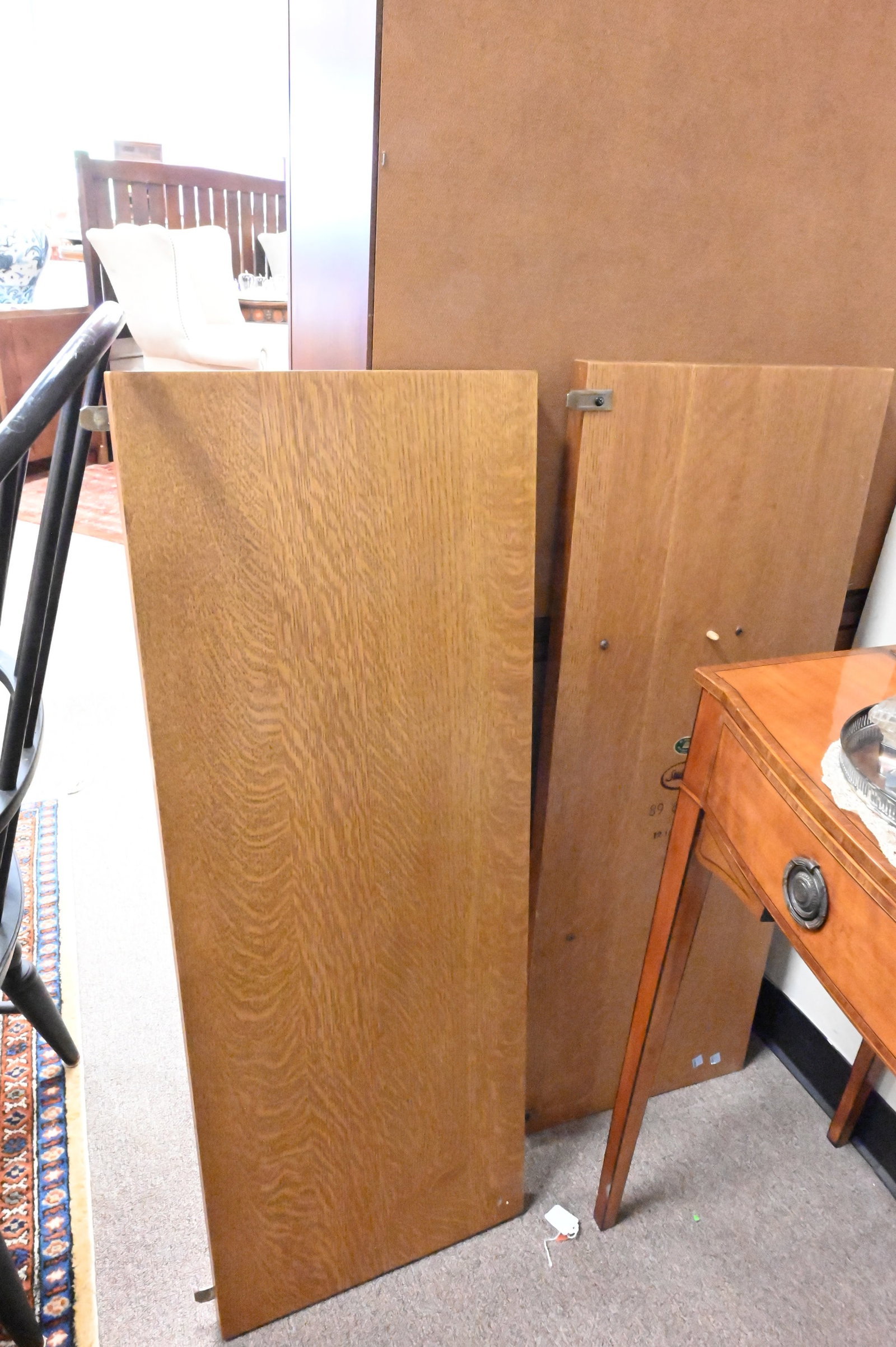 Stickley Oak Dining Table on Trestle Base - 6