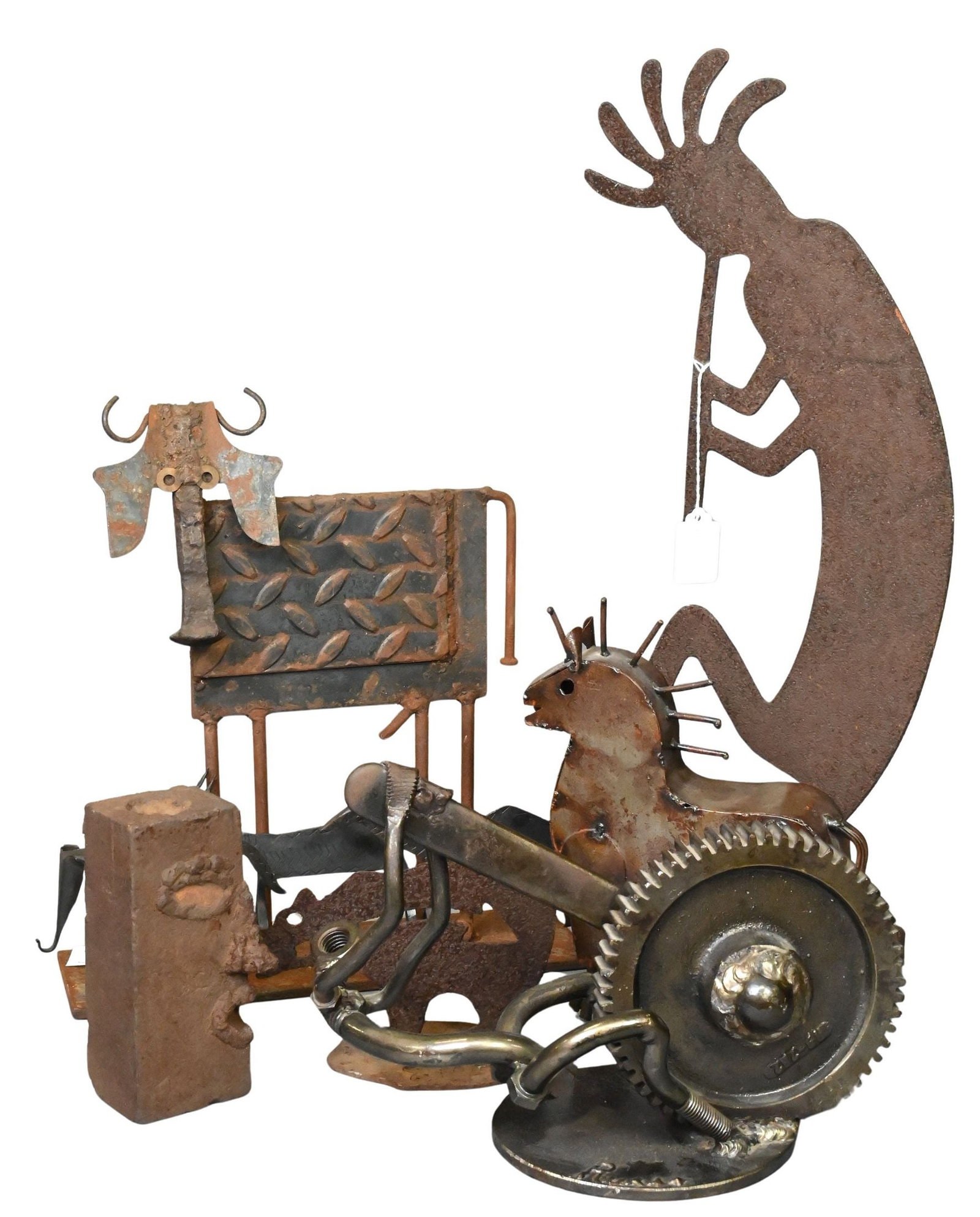 Small Folk Art Metal Grouping (1 of 7)