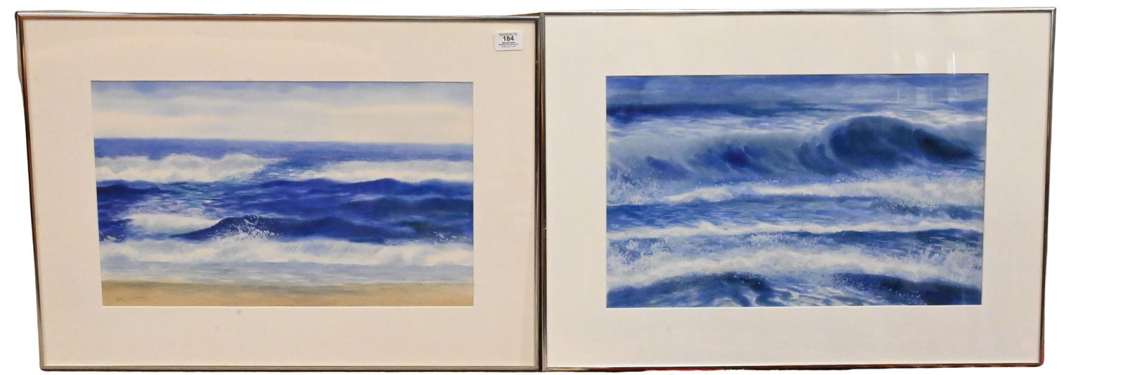 Three: Charles McCaughtry (American B.1945): Three: Charles McCaughtry (American B.1945) "One After Another", 1980 "Breaking Swells-Open Sea", 1981 "Surf", 1982 Watercolors on paper Each signed and dated lower margin McCaughtry 20" x 28" each fr