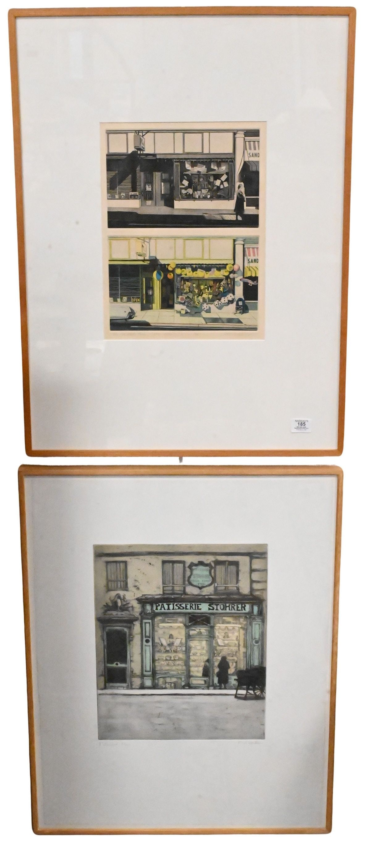 Three Framed Architectural Aquatint Etchings: Three Framed Architectural Aquatint Etchings to include Richard Bean (20th Century) "Patisserie" Aquatint etching, edition 39/70 Signed lower right Richard Bean Michael Chaplin (British B.1943) "Leed'