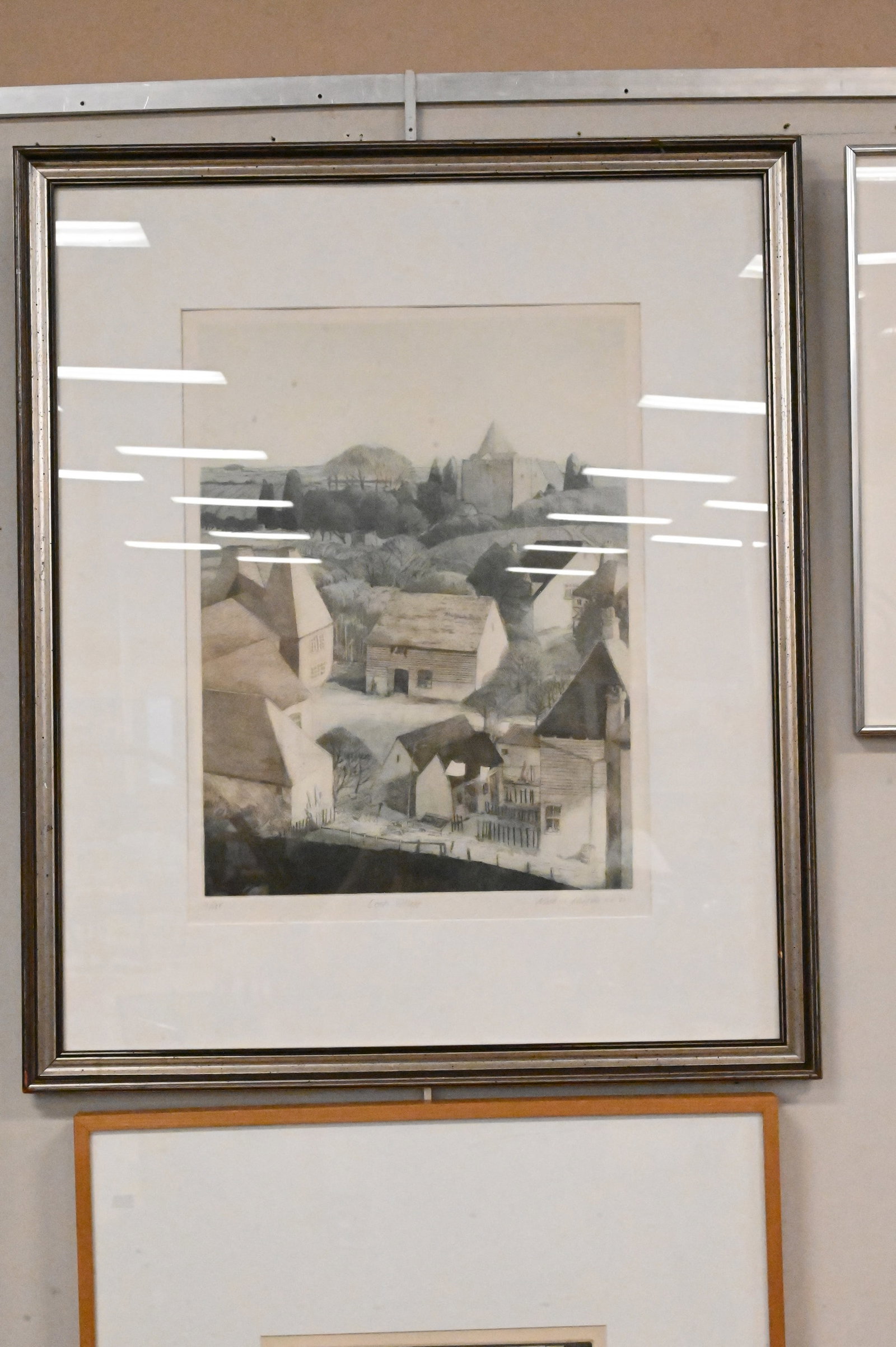 Three Framed Architectural Aquatint Etchings - 2