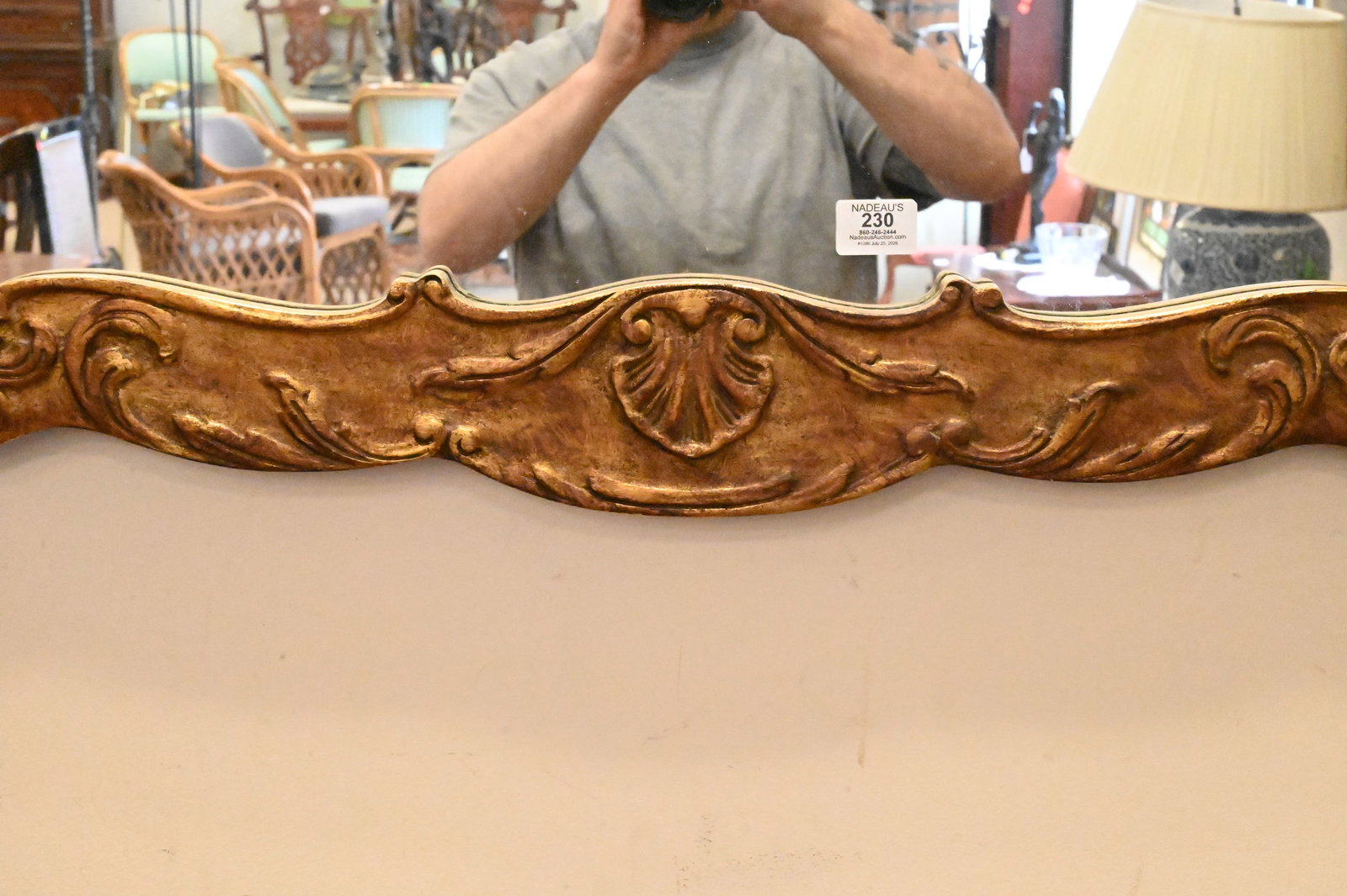 Large Rococo Style Decorative Mirror - 3