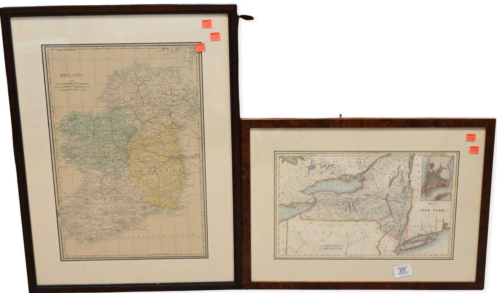 Two Framed Map Engravings (1 of 3)