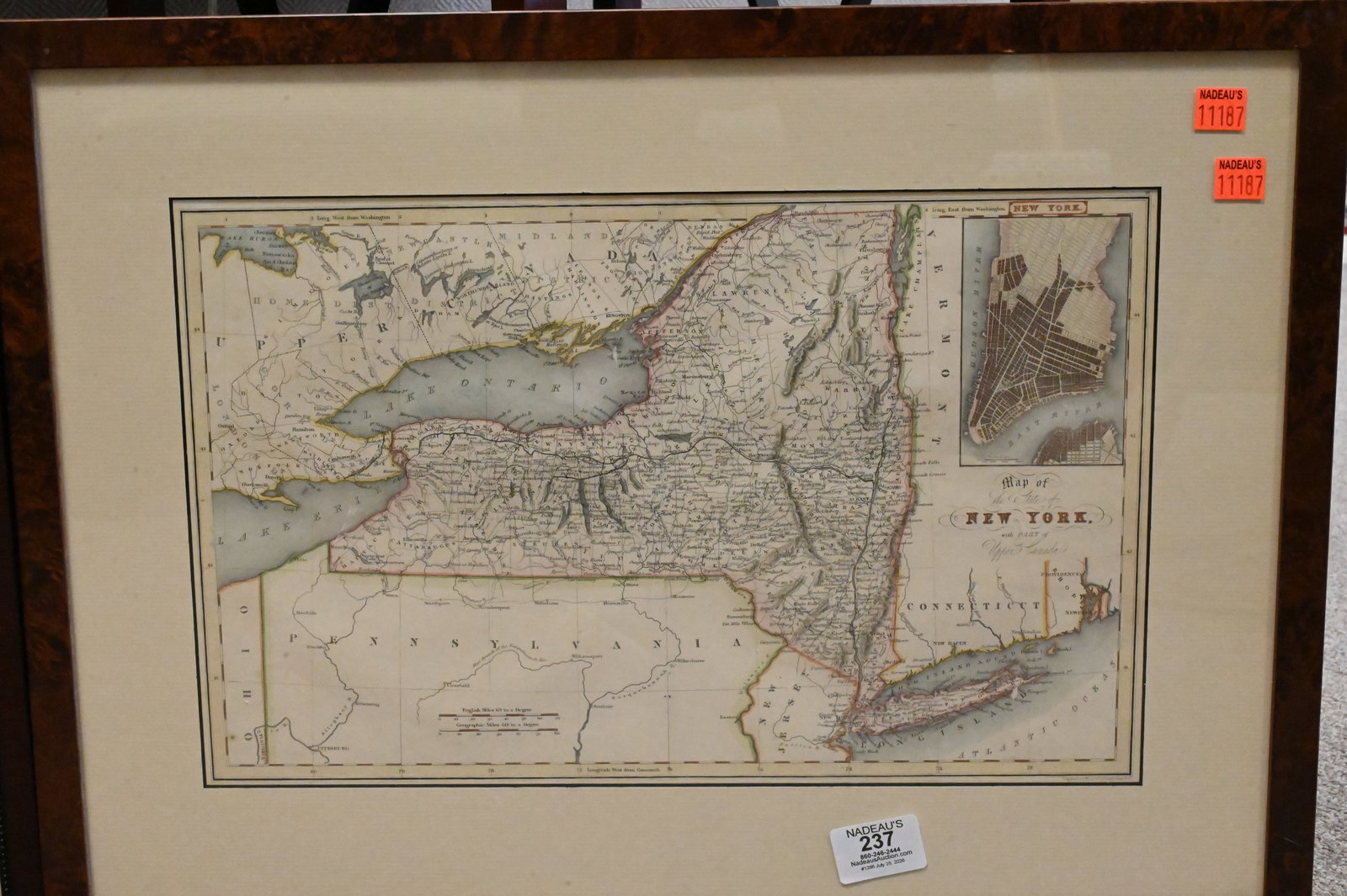 Two Framed Map Engravings - 3