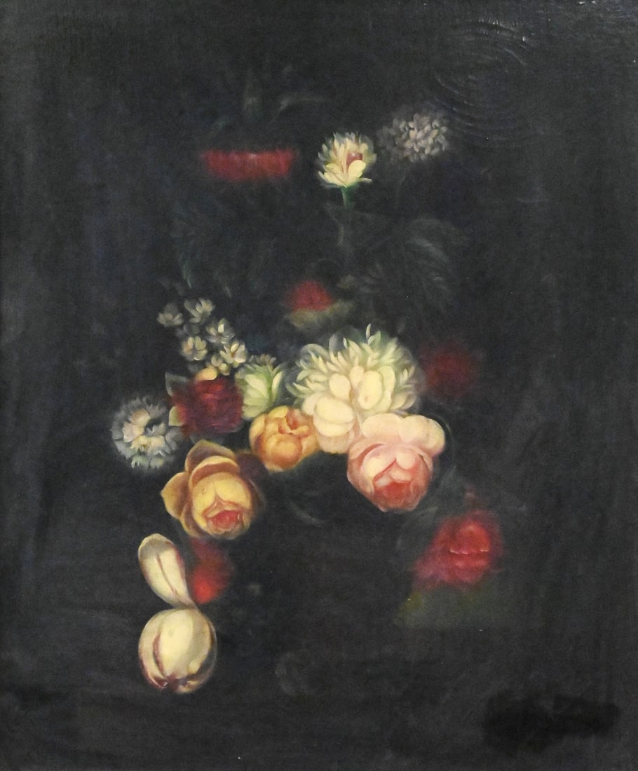 Judy Fairledy (American 20th Century): Judy Fairledy (American 20th Century) Dutch Style Floral Still Life Oil on canvas Signed lower right Judy Fairledy 24" x 20" canvas