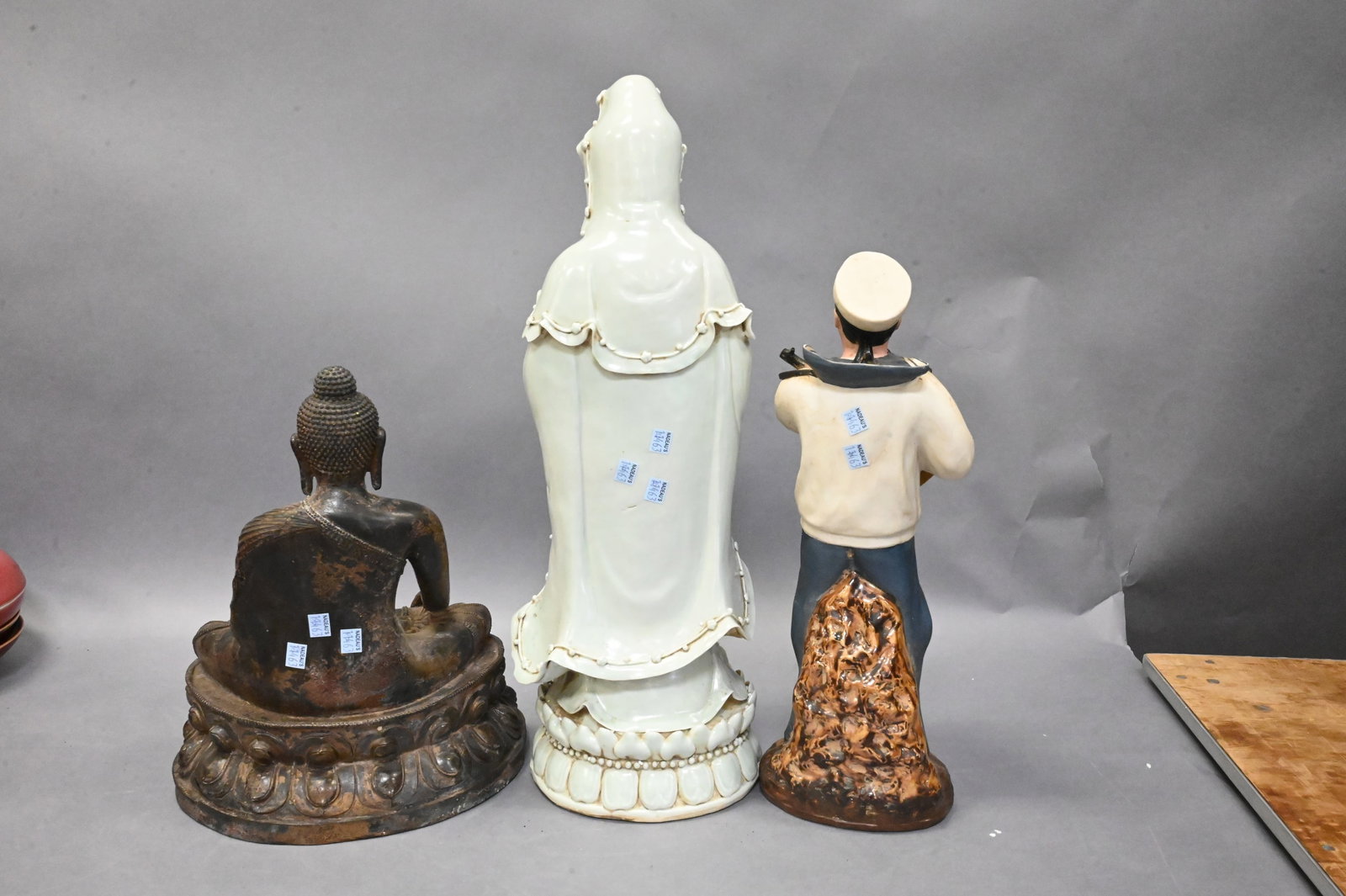 Three Asian Figural Articles - 5