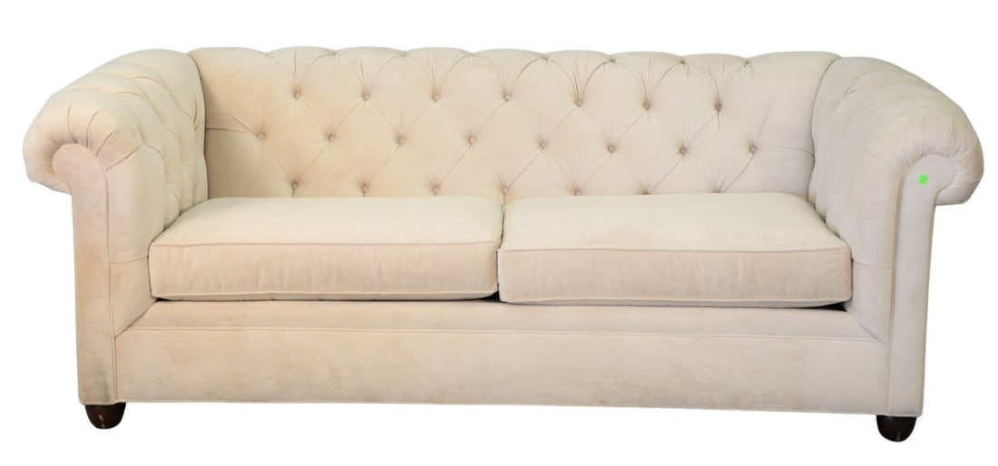 Pottery Barn Tuxedo Style Sofa: Pottery Barn Tuxedo Style Sofa height 32 inches, width 86 inches