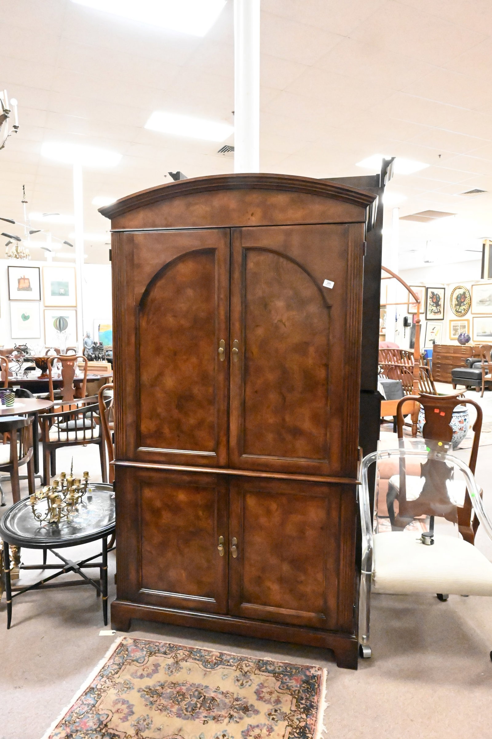 Four Door Cabinet Interior with Sections - 2