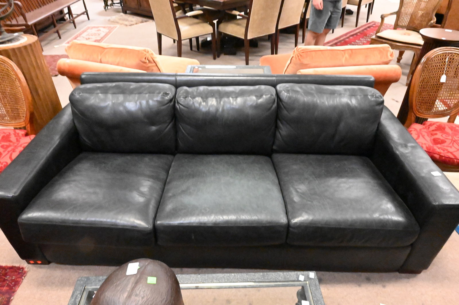 Design Within Reach Leather Sofa - 3