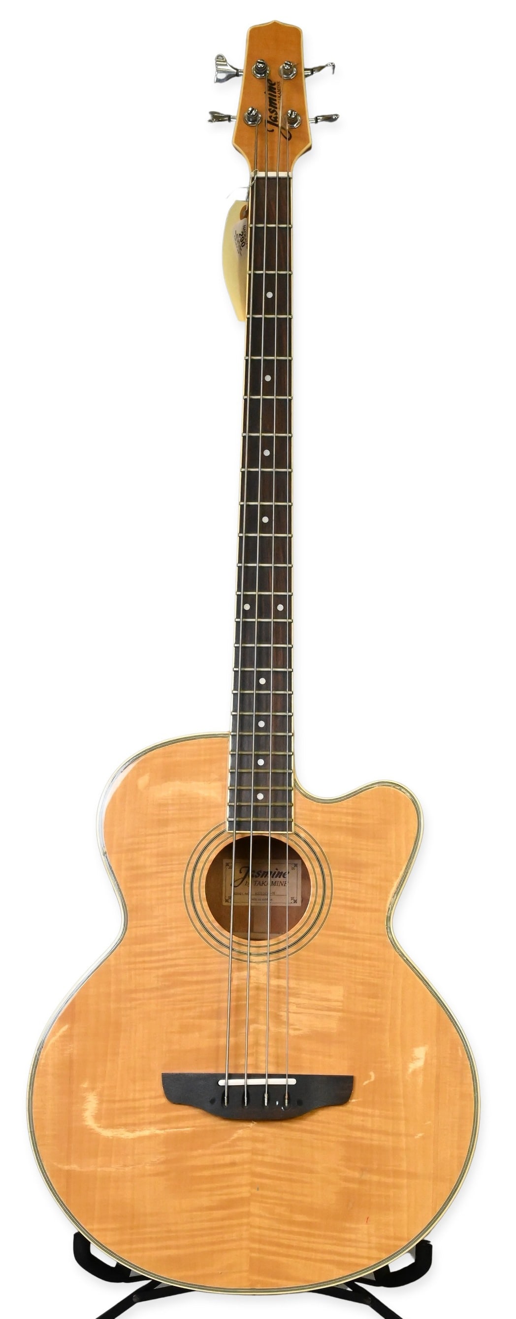 1996 Takamine Jasmine Acoustic Electric Bass Guitar Model ES 100 C-M: 1996 Takamine Jasmine Acoustic Electric Bass Guitar Model ES 100 C-M serial number 608795
