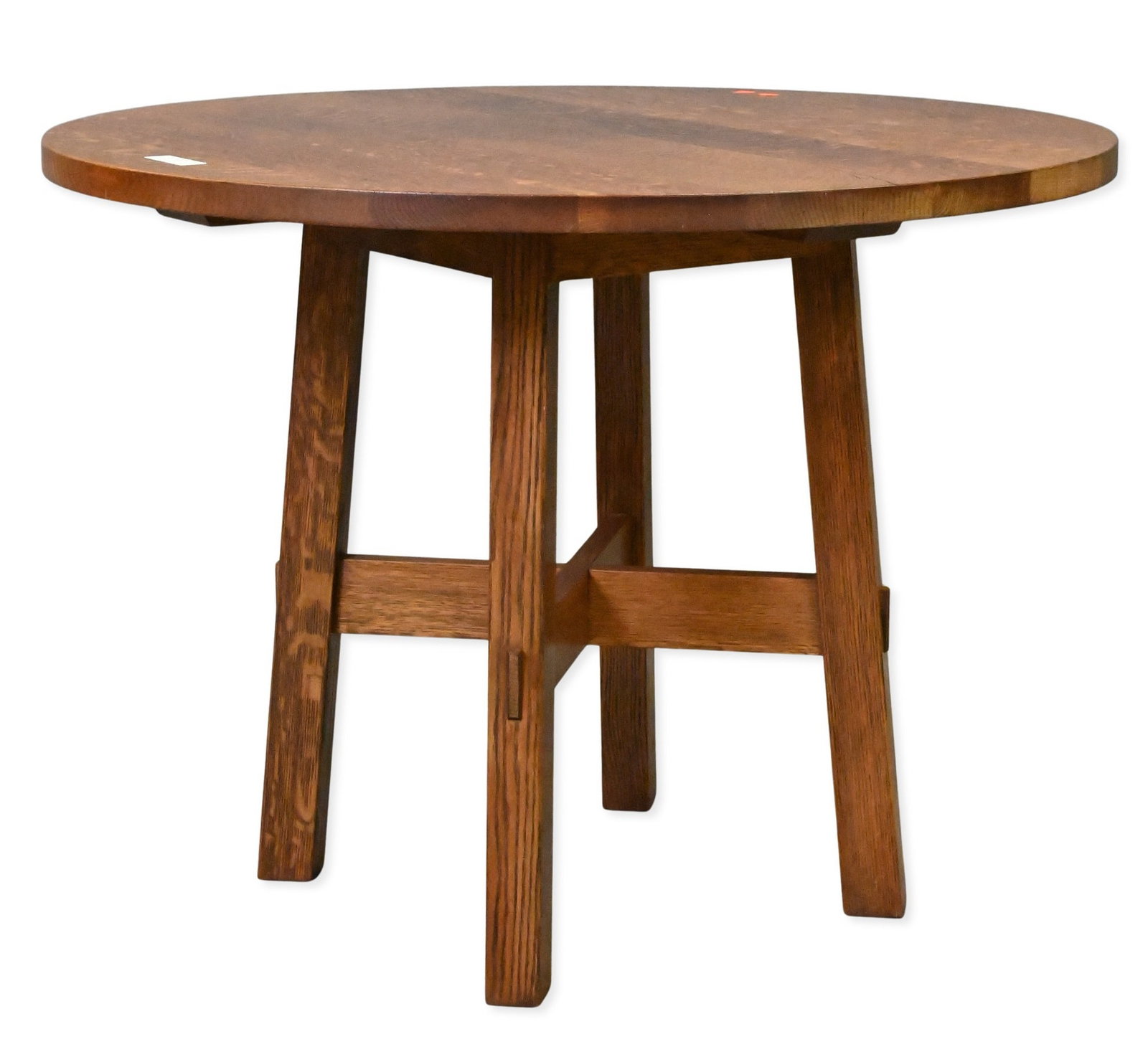 Stickley Oak Round Center Table (1 of 5)