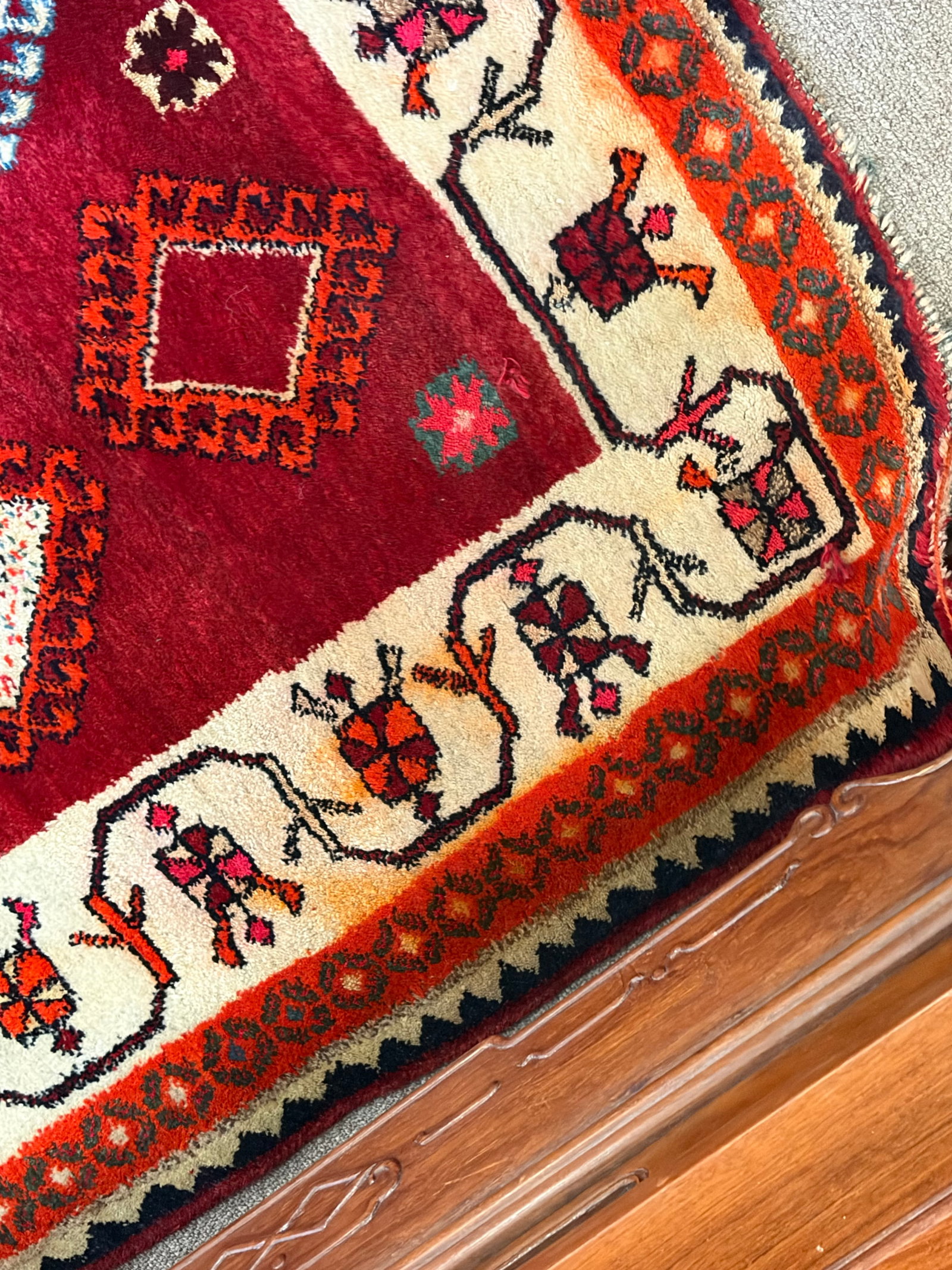 Oriental Throw Rug - 3
