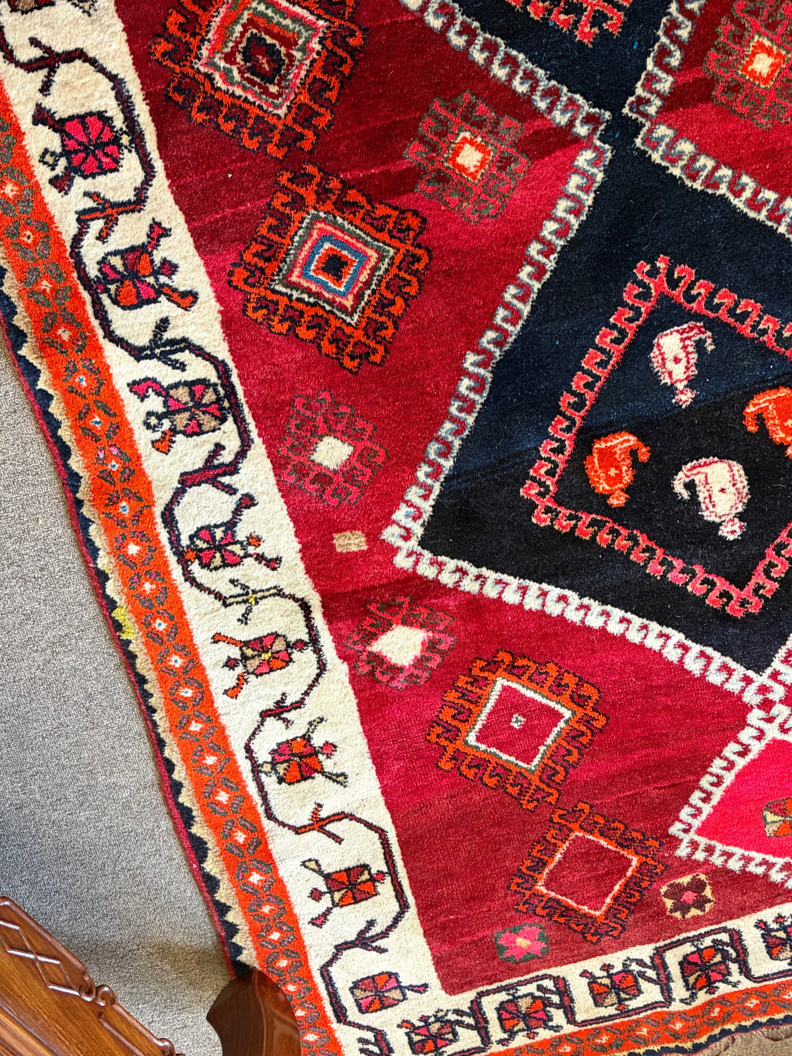 Oriental Throw Rug - 4