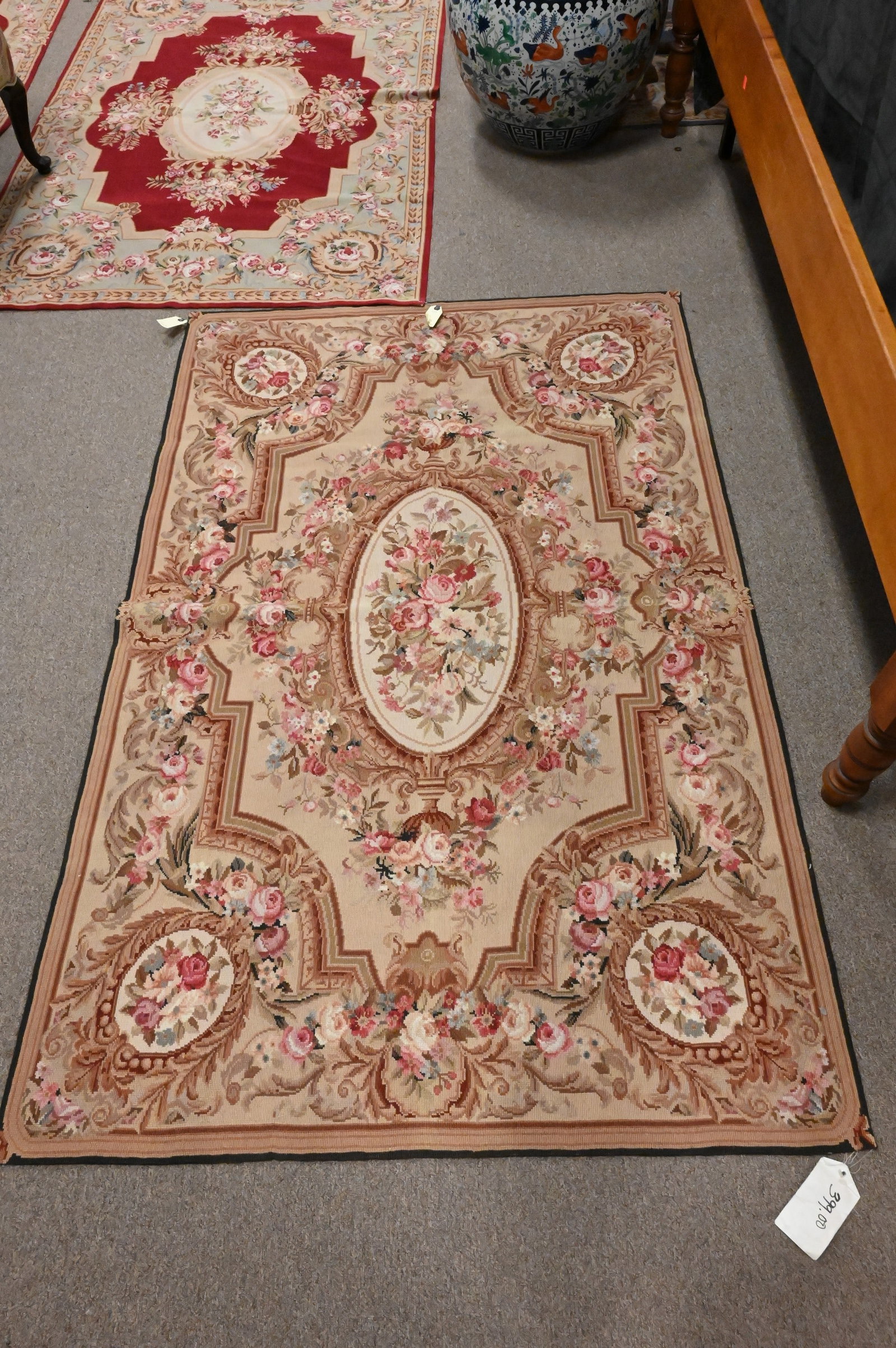 Three Aubusson Area Rugs - 4