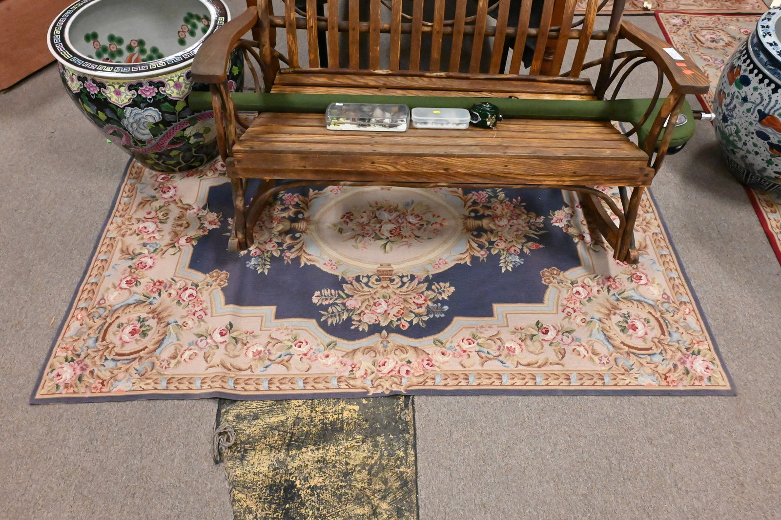 Three Aubusson Area Rugs - 6