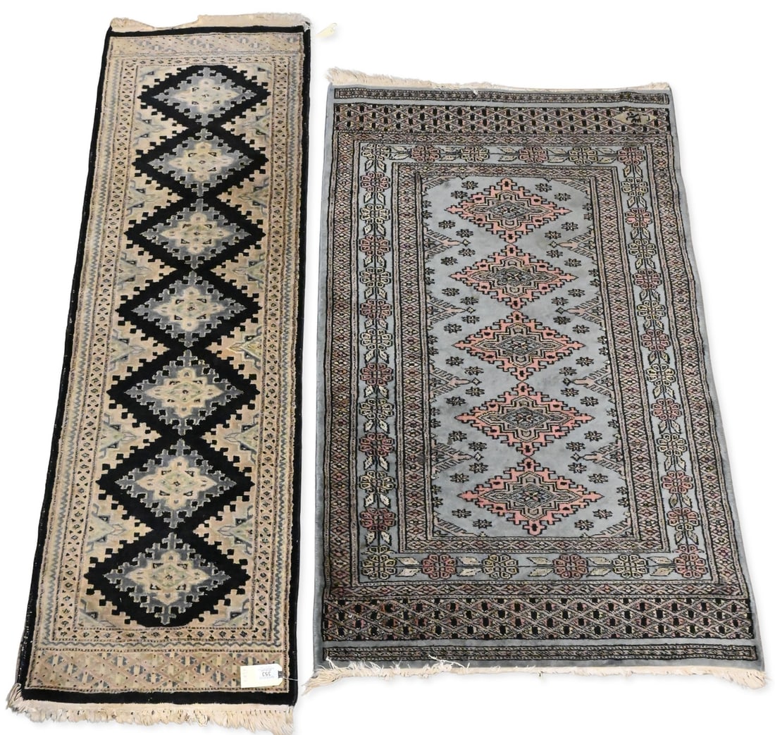 Eight Oriental Rugs: Eight Oriental Rugs 2' 9" x 6' 7", 2' 6" x 10' 3", 2' 8" x 6' 6", 2' x 3' 8", 2' x 3', 2' 6" x 4', 1' 7" x 5', 2' 4" x 4' 4".