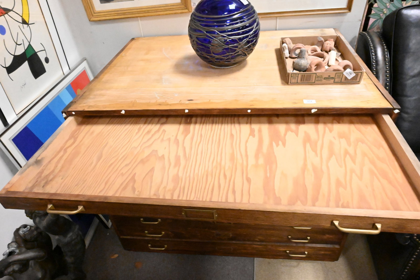 Two Part Railroad Map Cabinet - 4